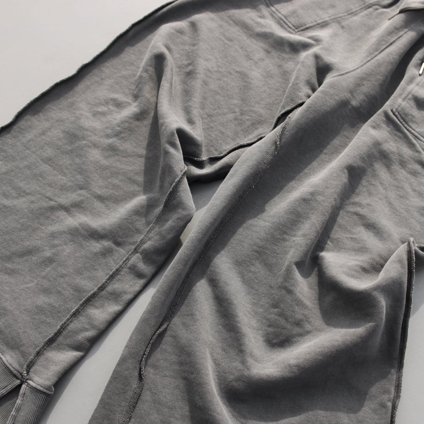 reversible inside-out baggy sweat pants