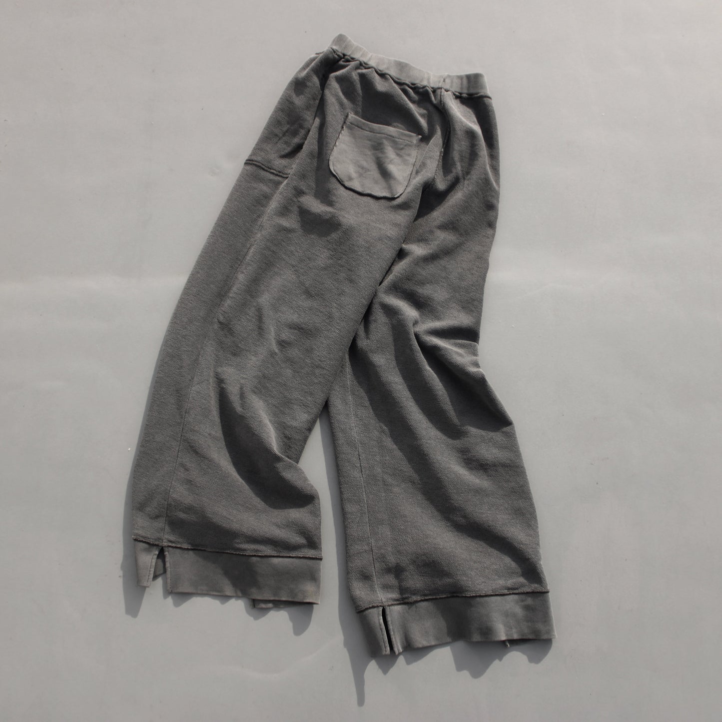 reversible inside-out baggy sweat pants