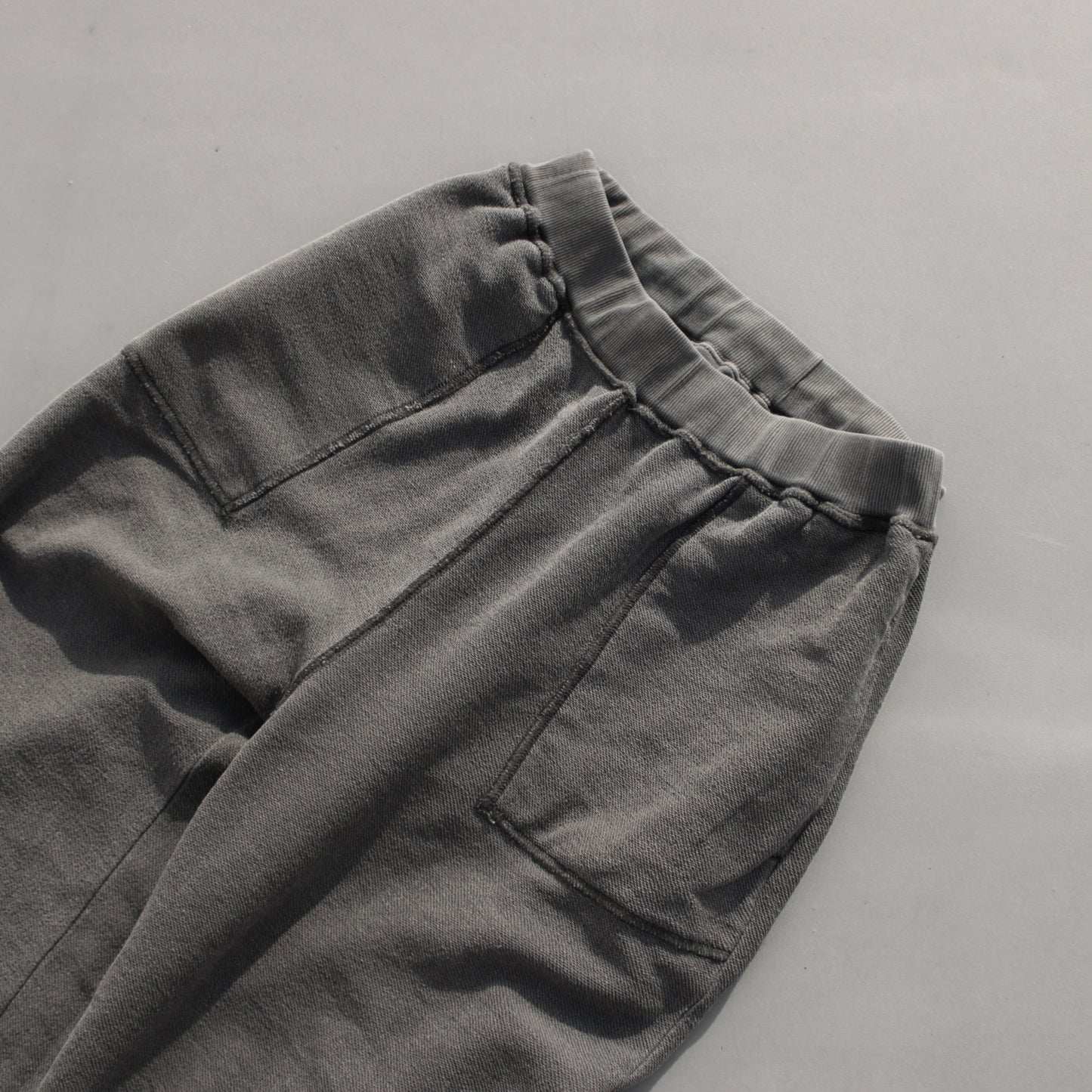 reversible inside-out baggy sweat pants