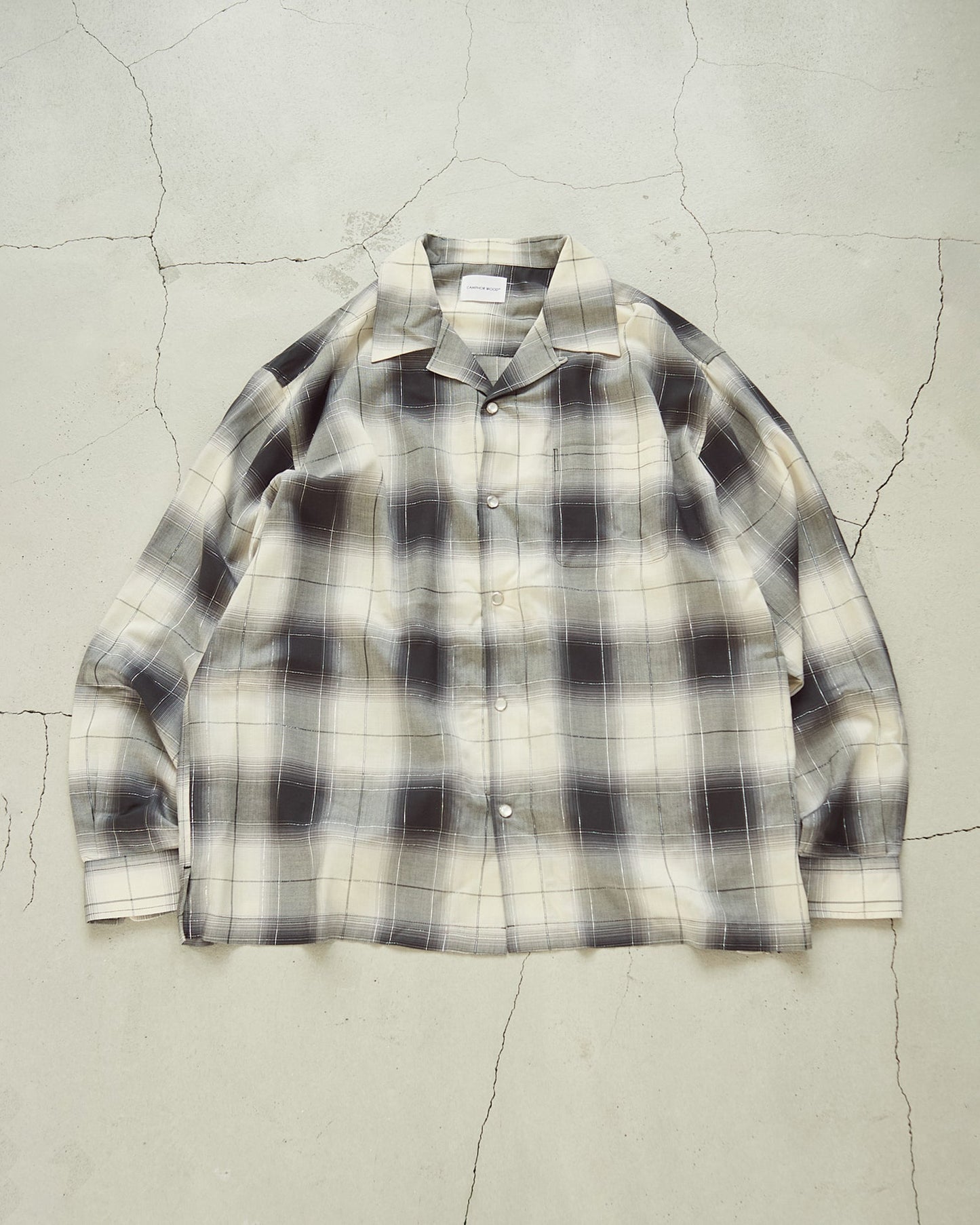 rame ombre rayon check l/s shirt