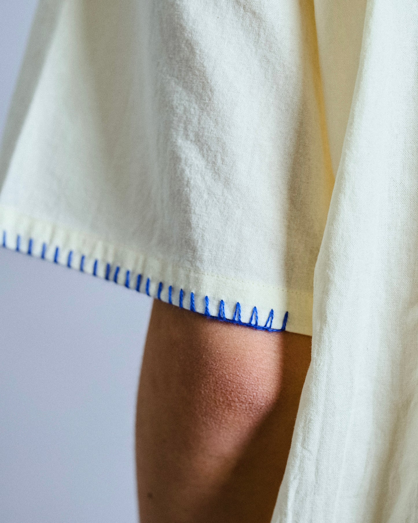 flower embroidery SAGARA h/s shirt