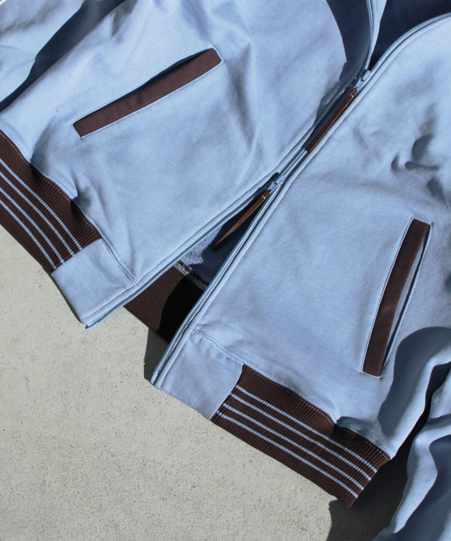 flower embroidery line track jacket