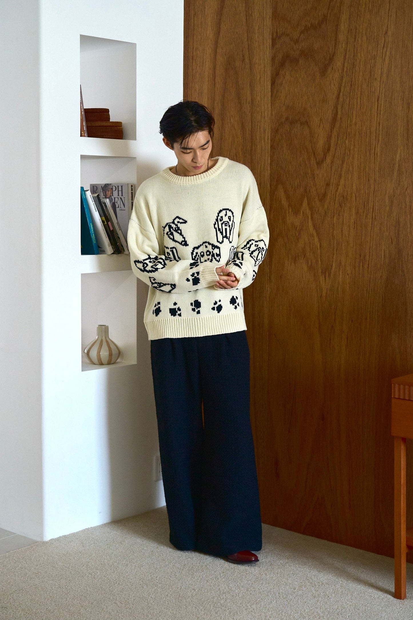 low gauge reversible dog sweater