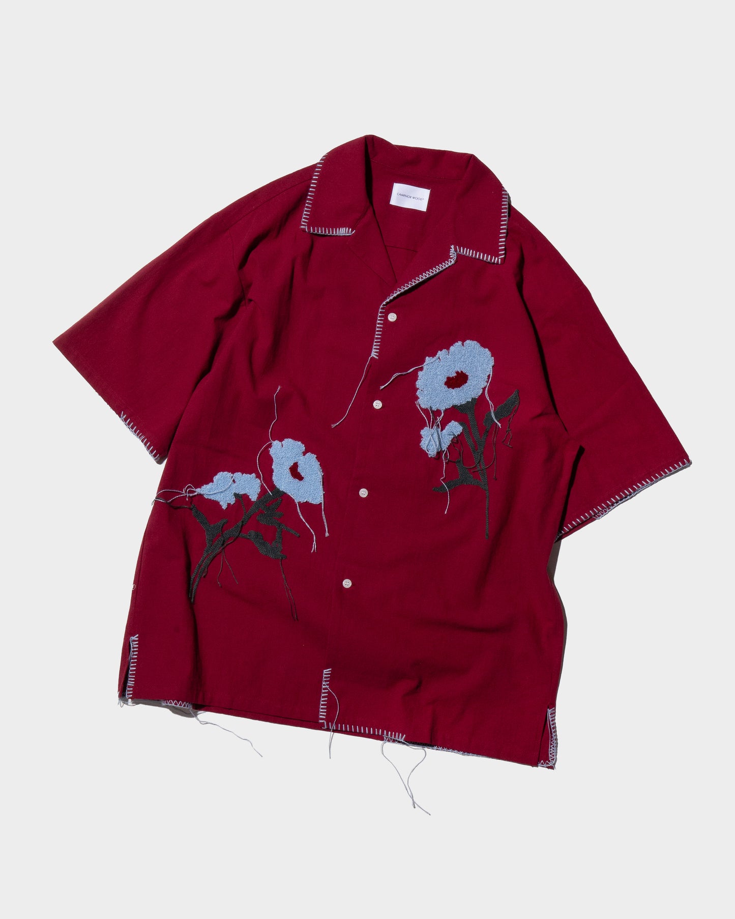 flower embroidery SAGARA h/s shirt