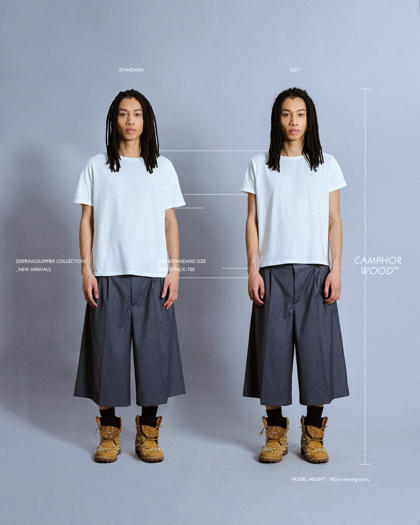 just & standard size 2piece pack t-shirt