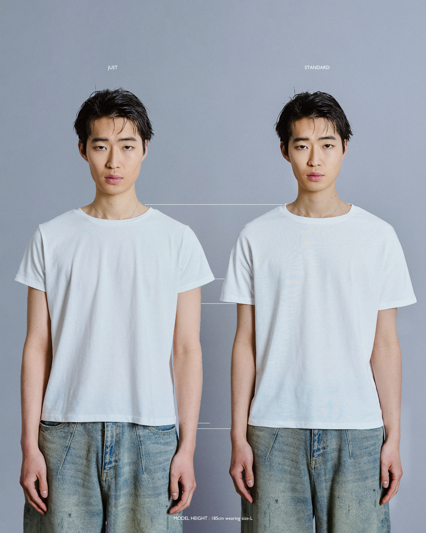 just & standard size 2piece pack t-shirt