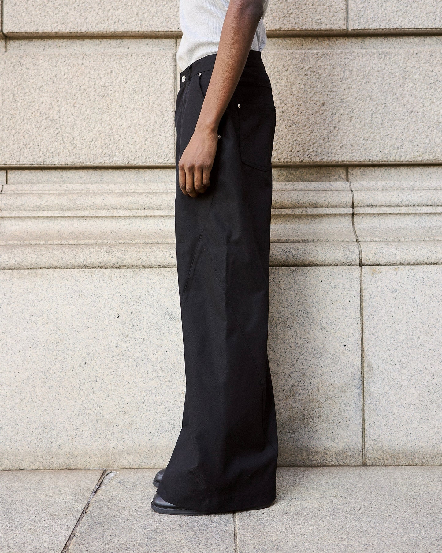 super baggy polyester slacks