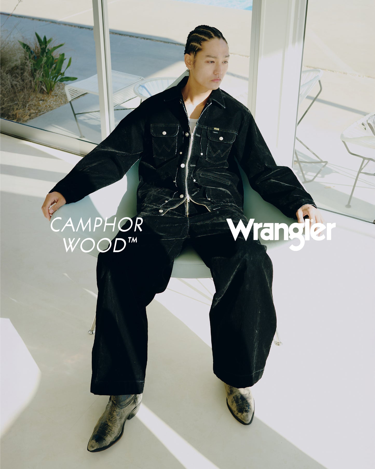 【Wrangler × CamphorWood】custom 2way flocky trucker jacket【124MJ×24MJZ】