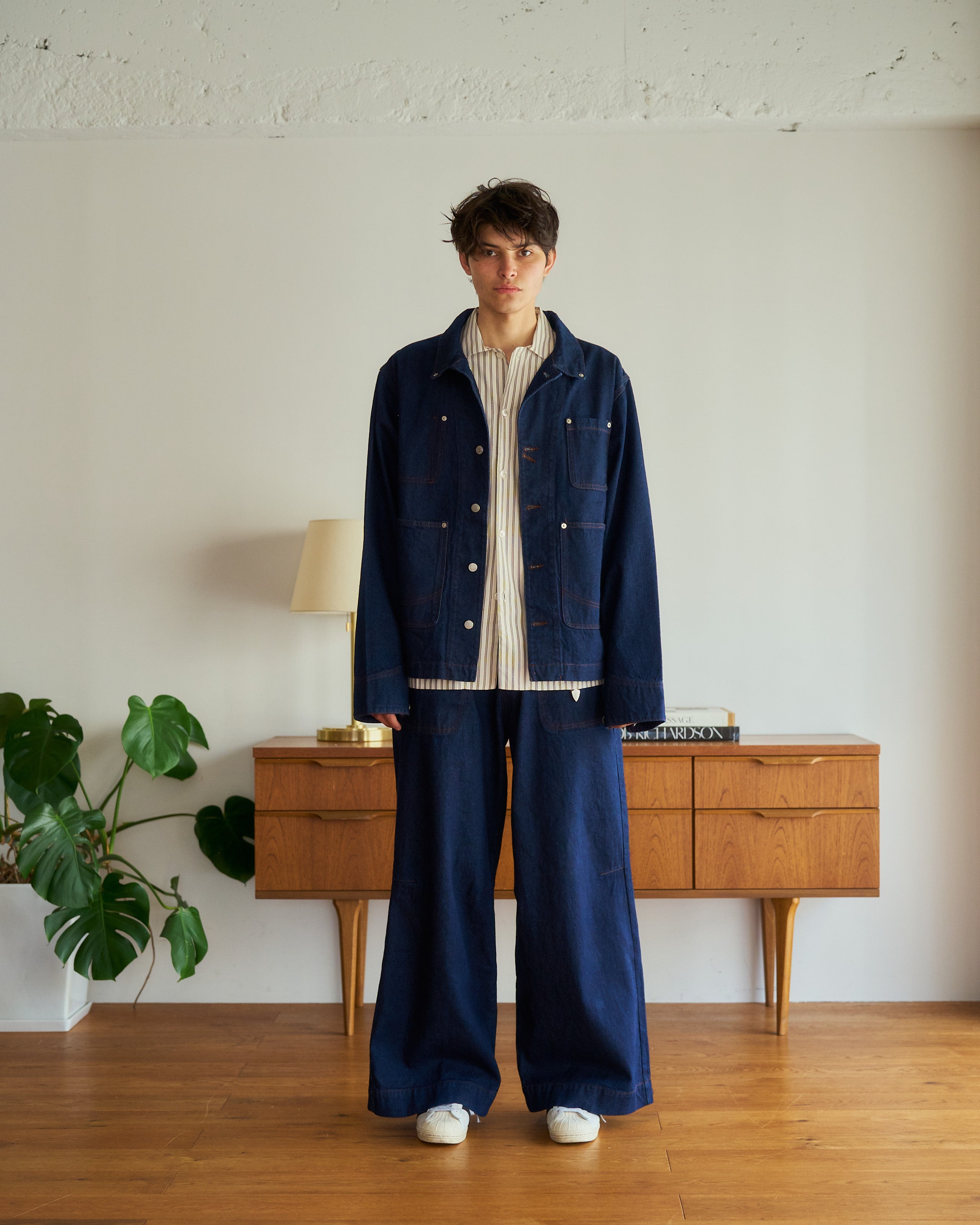 knee tuck wide baggy denim pants – CAMPHOR WOOD - OFFICIAL