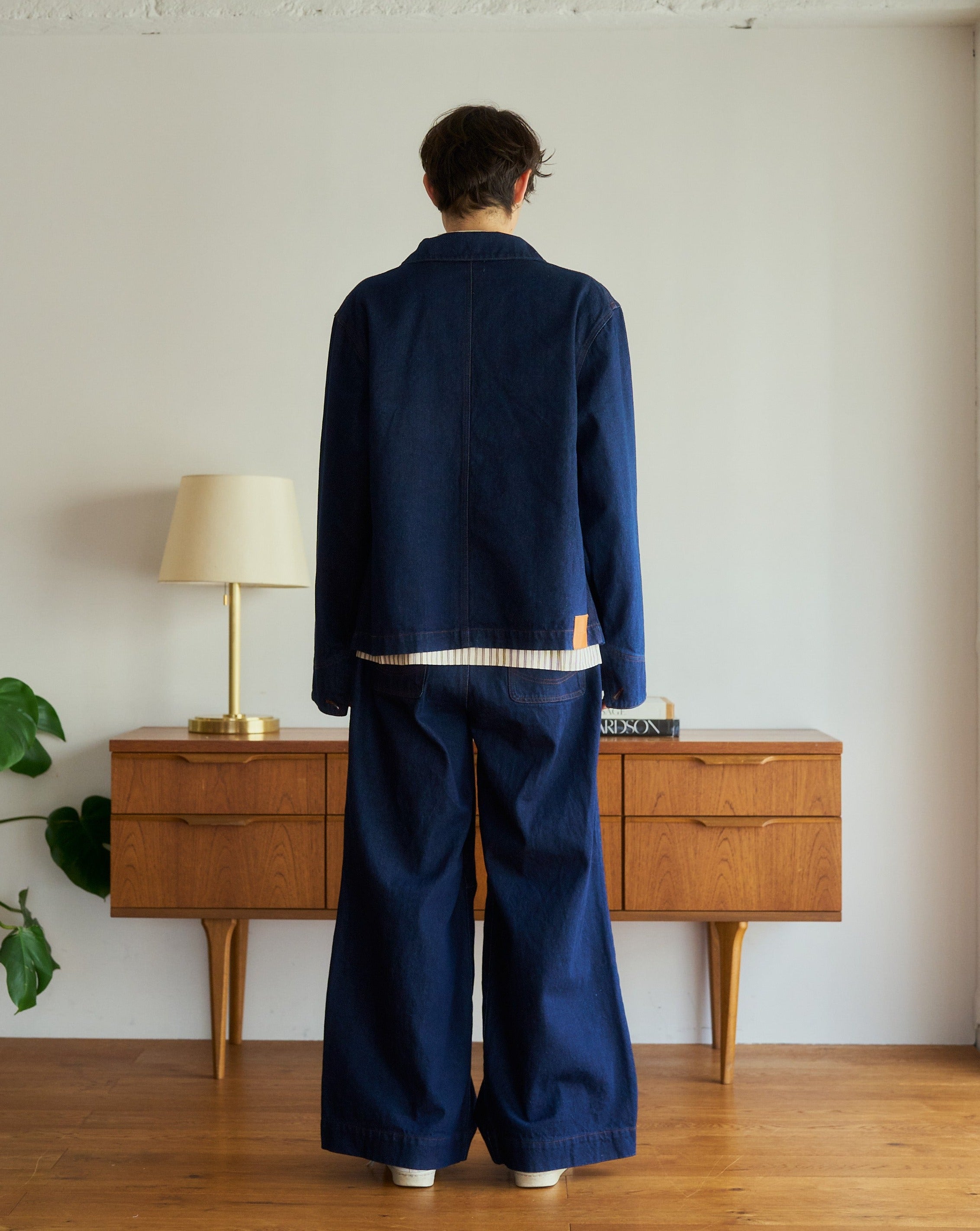 knee tuck wide baggy denim pants – CAMPHOR WOOD - OFFICIAL