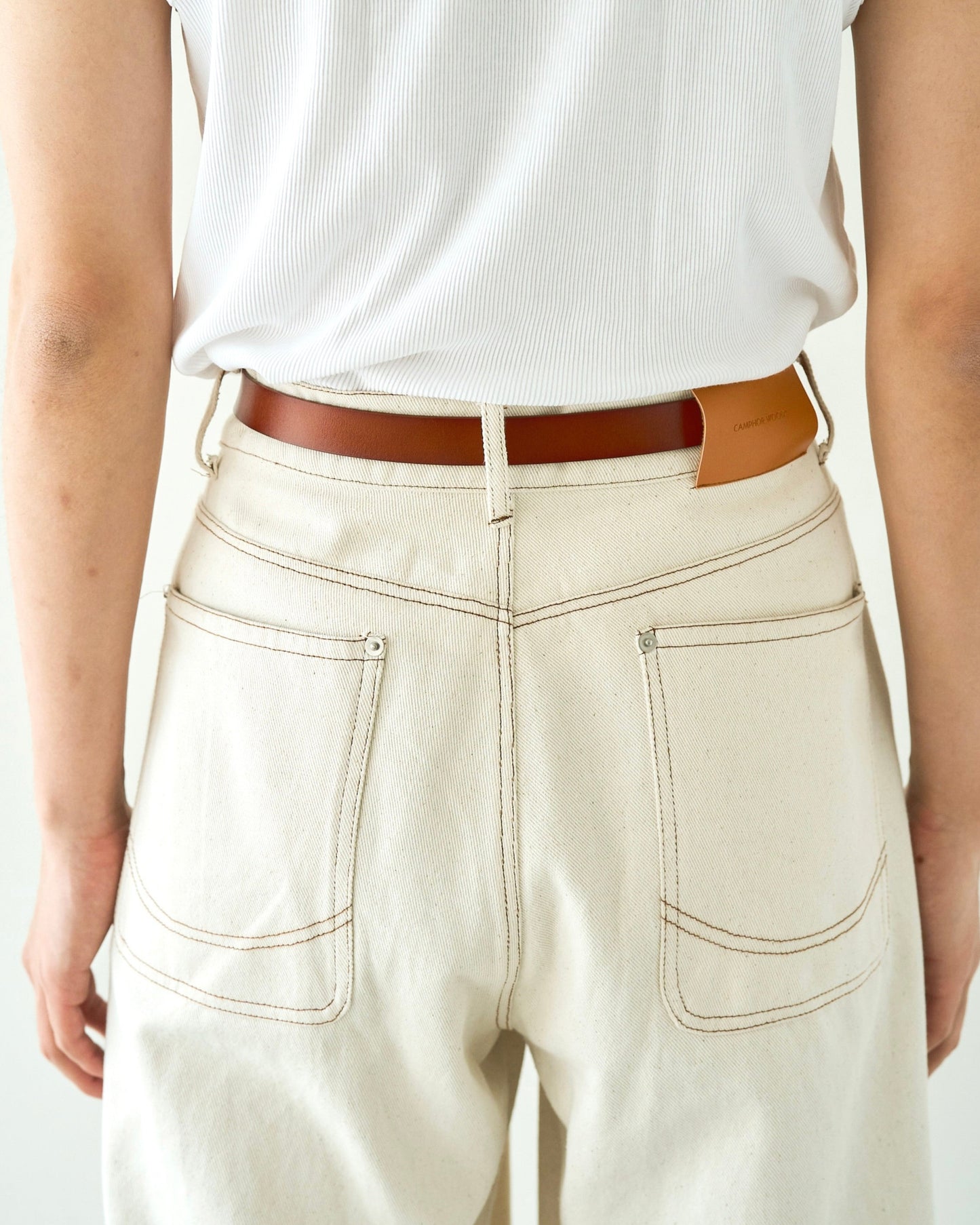 western recycle cow leather belt