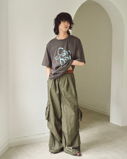 camphor scrawl embroidery tee
