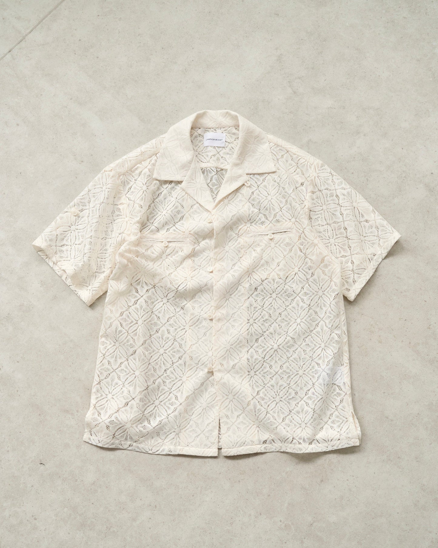 flower sheer embrodery shirt