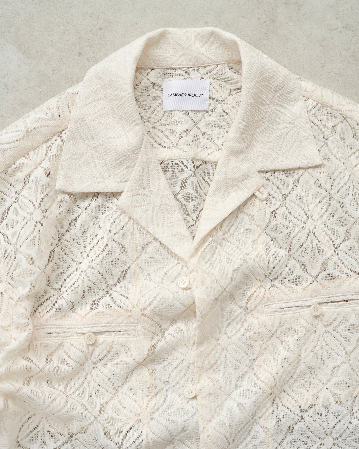 flower sheer embrodery shirt