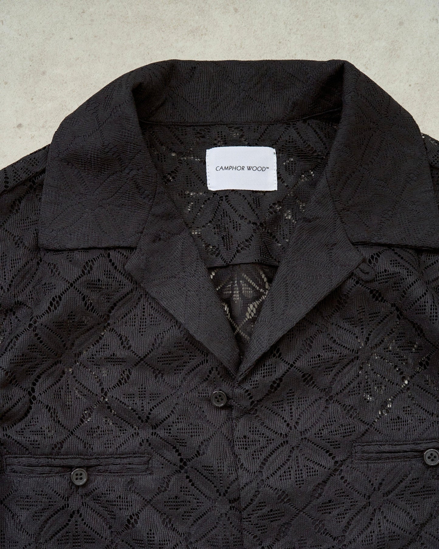 flower sheer embrodery shirt