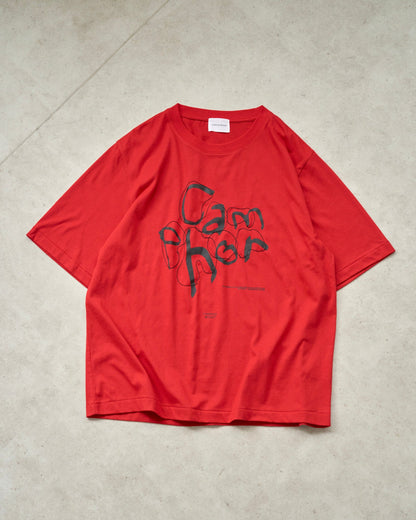 camphor scrawl embroidery tee