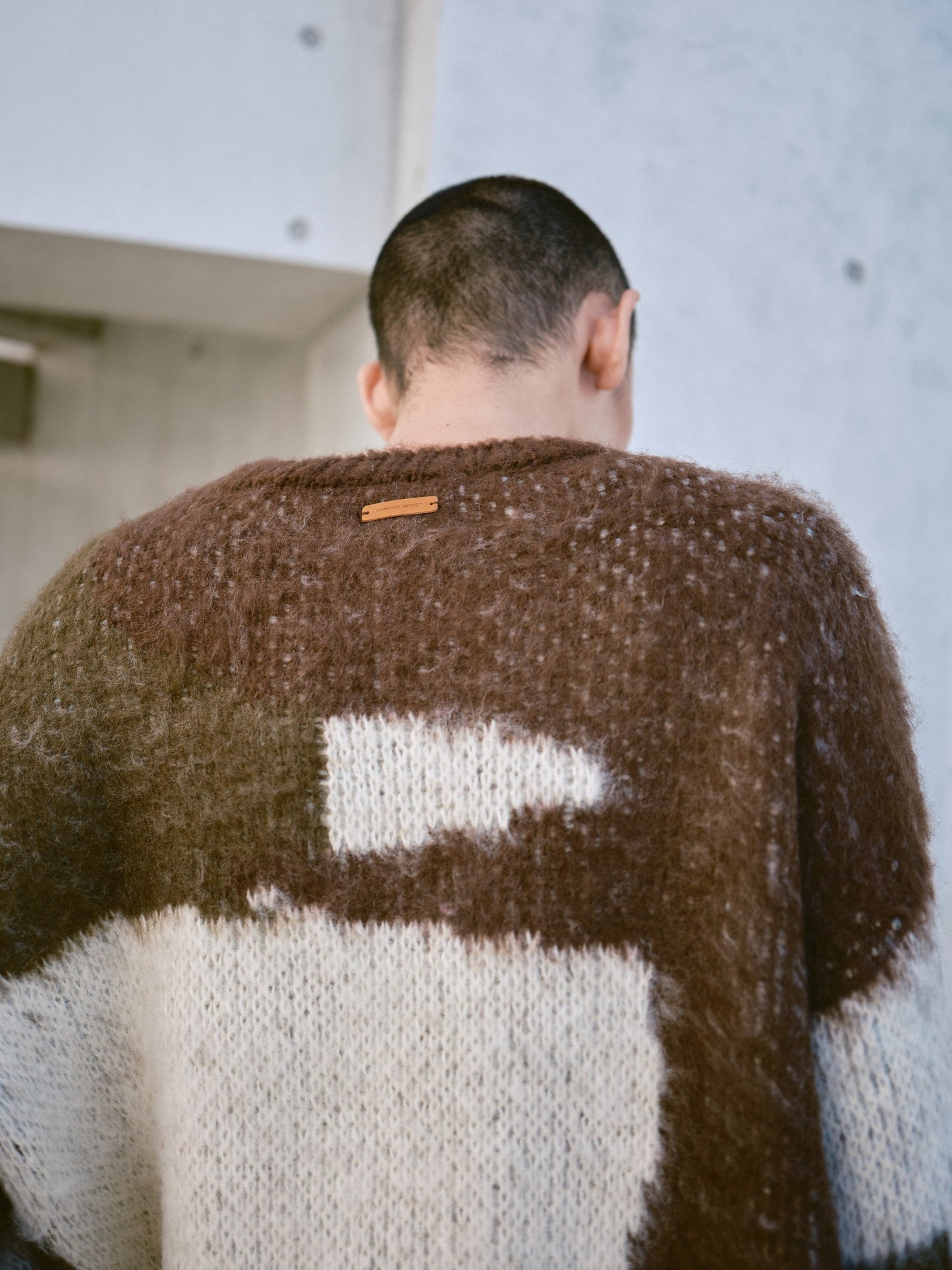 art pattern jacquard pullover sweater