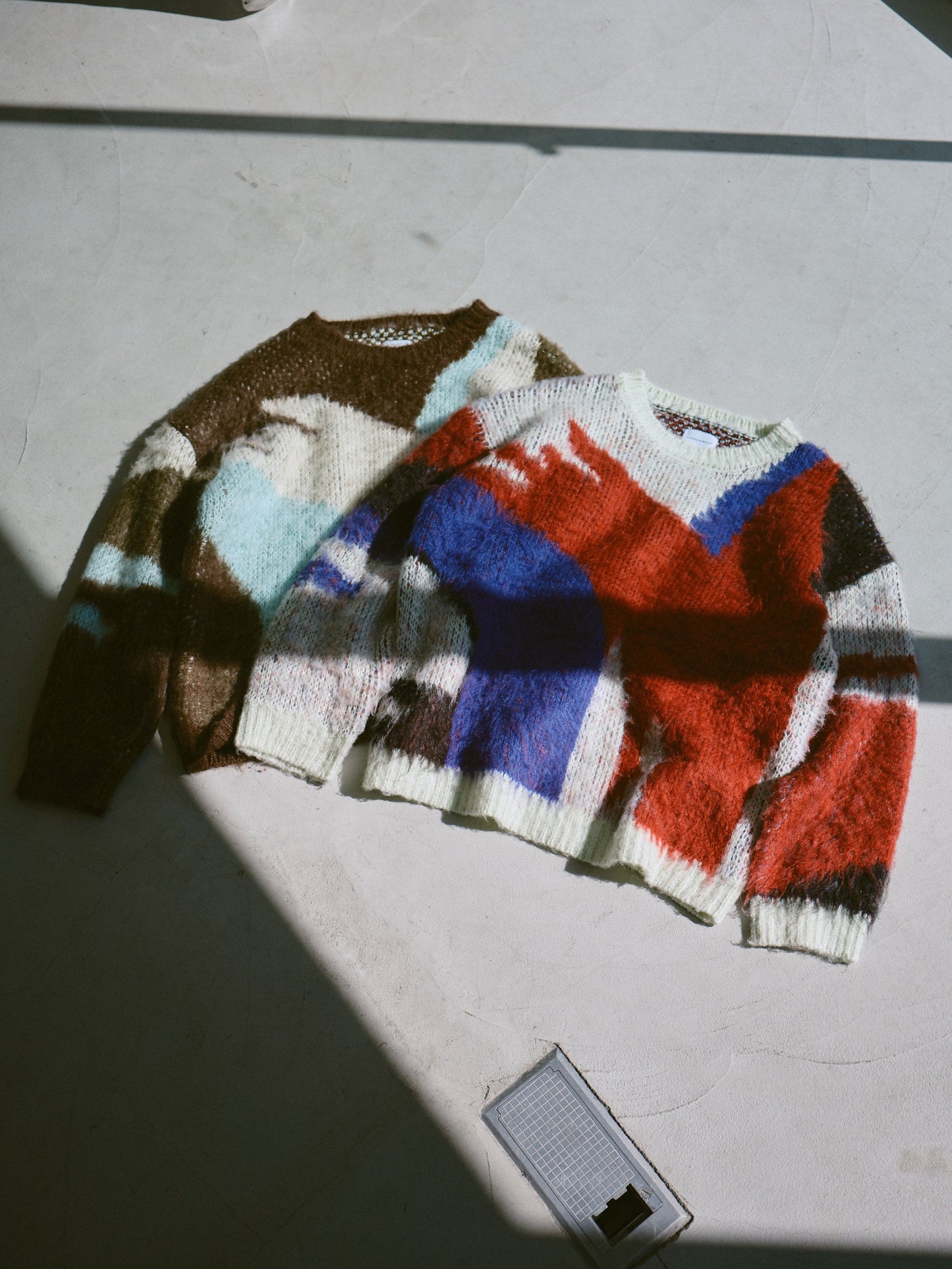 art pattern jacquard pullover sweater