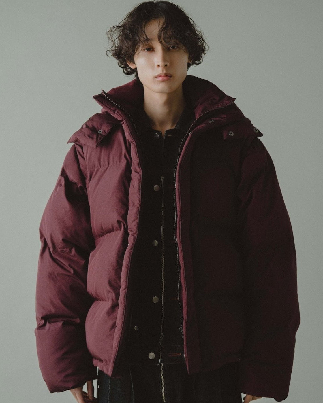 セール】double zip stitching faux leather jacket / ダブル