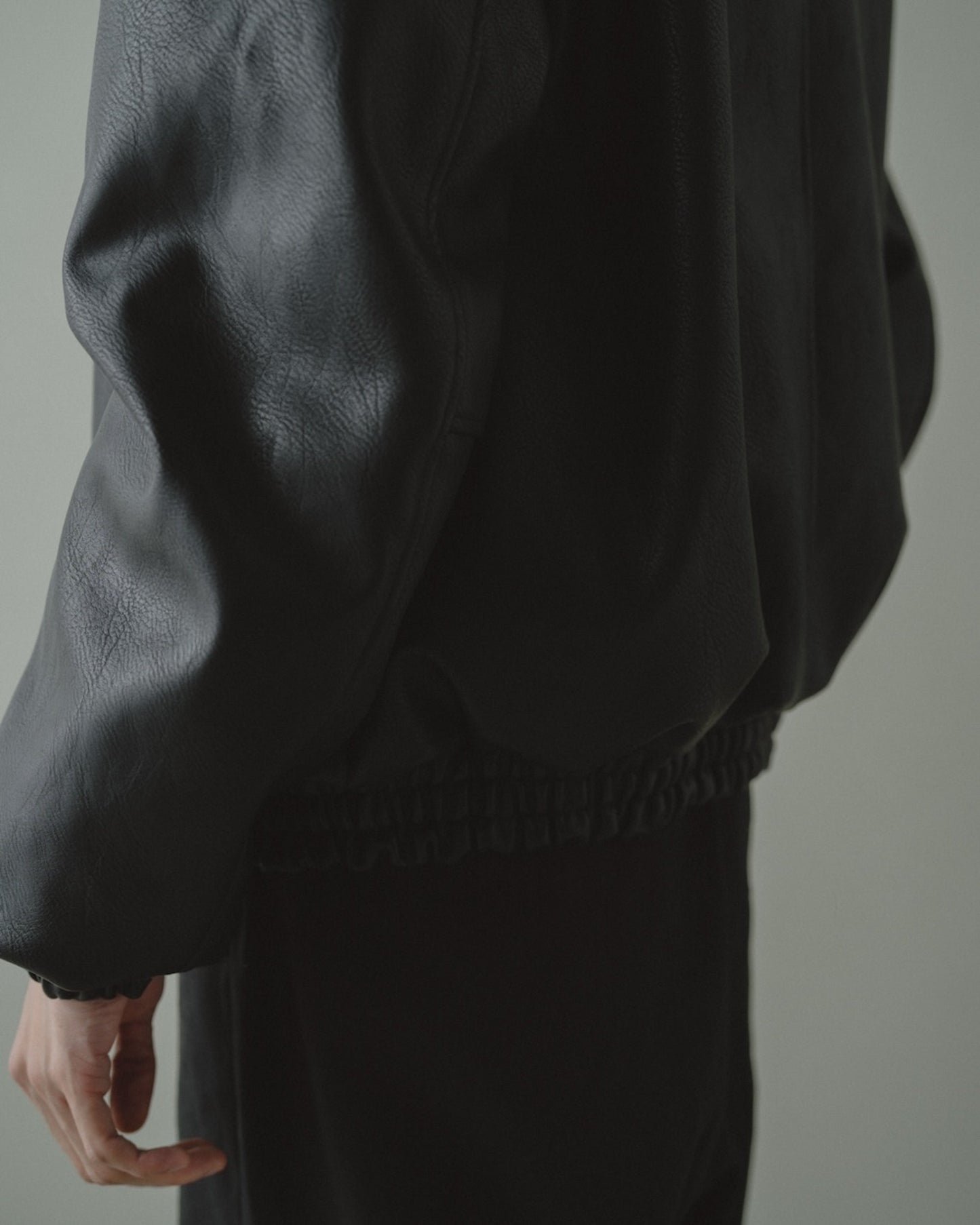 leather/fur faux reversible flight jacket