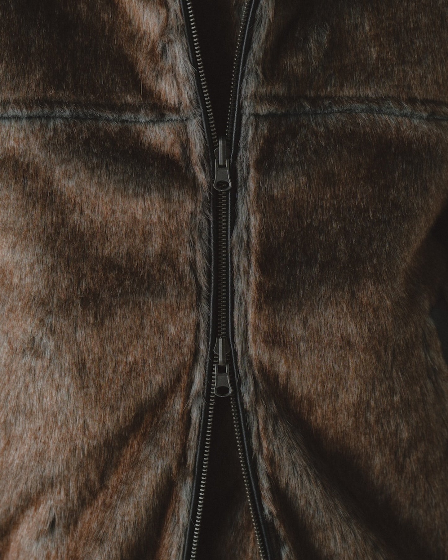 leather/fur faux reversible flight jacket