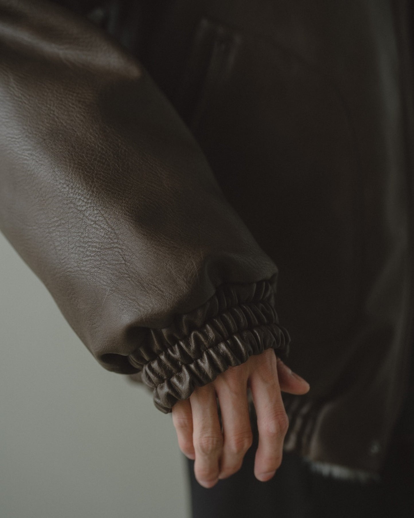 leather/fur faux reversible flight jacket