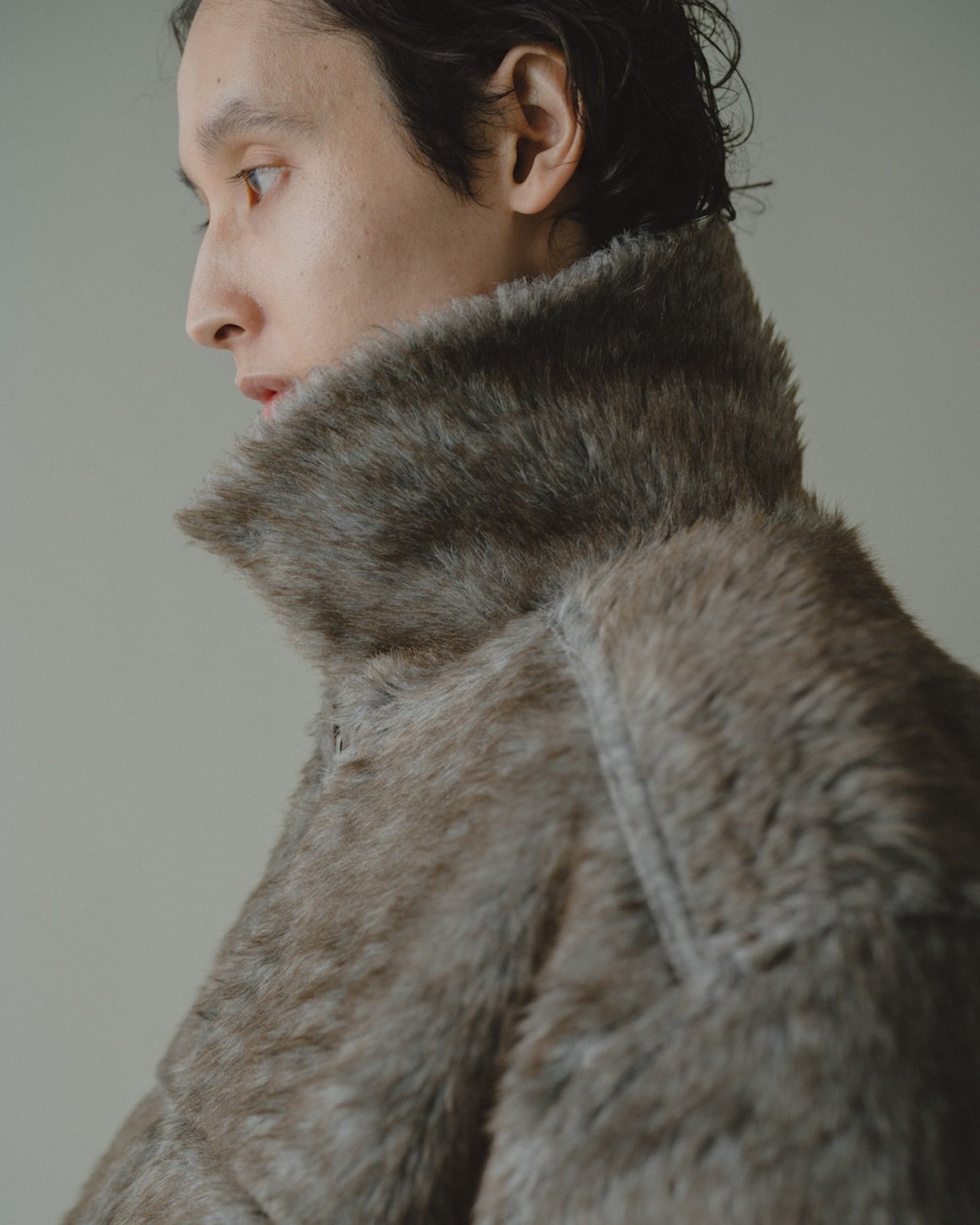 leather/fur faux reversible flight jacket