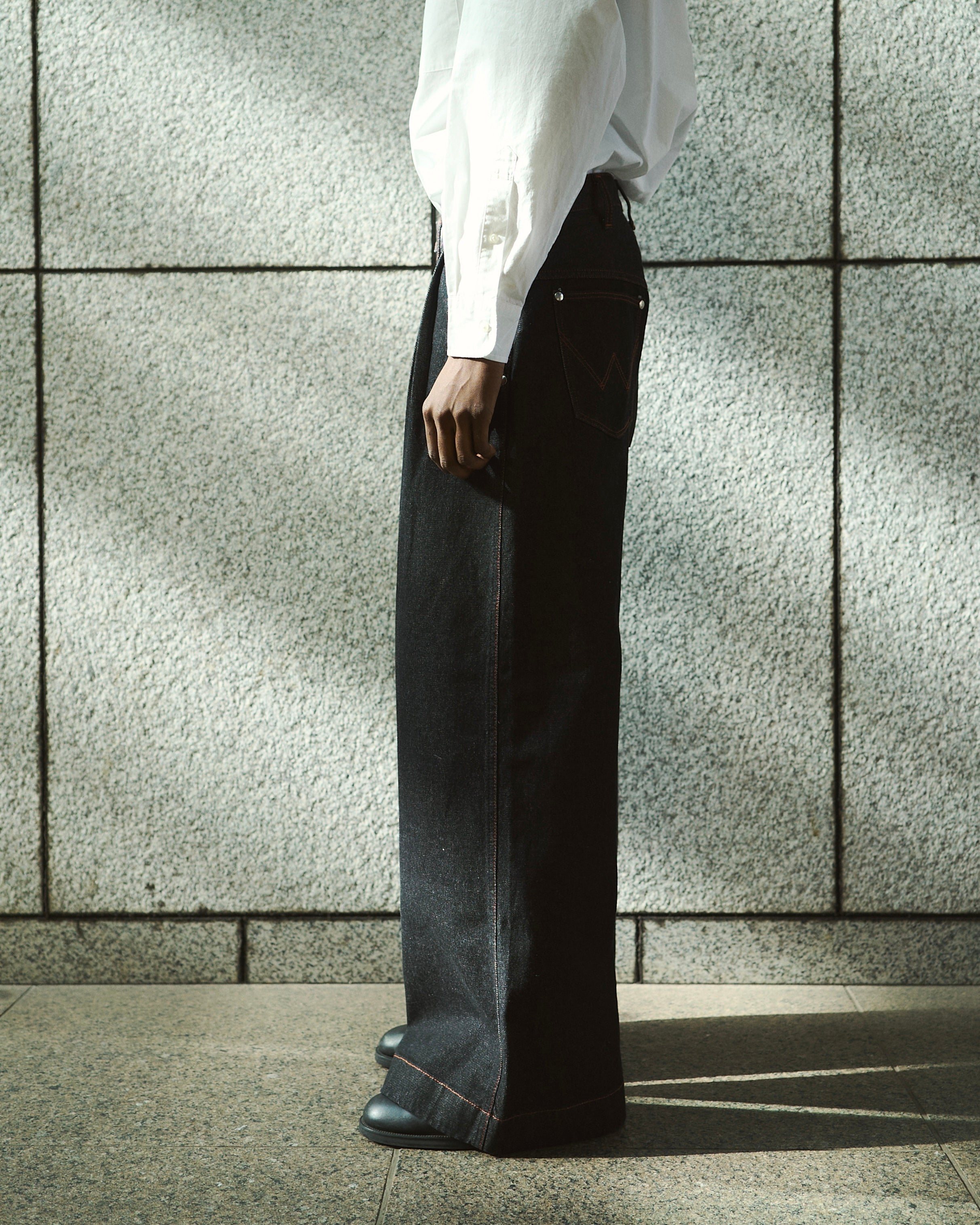 パンツ 24SS Camphor wood wide baggy nep jeans 24SS Camphor wood wide baggy nep jeans M