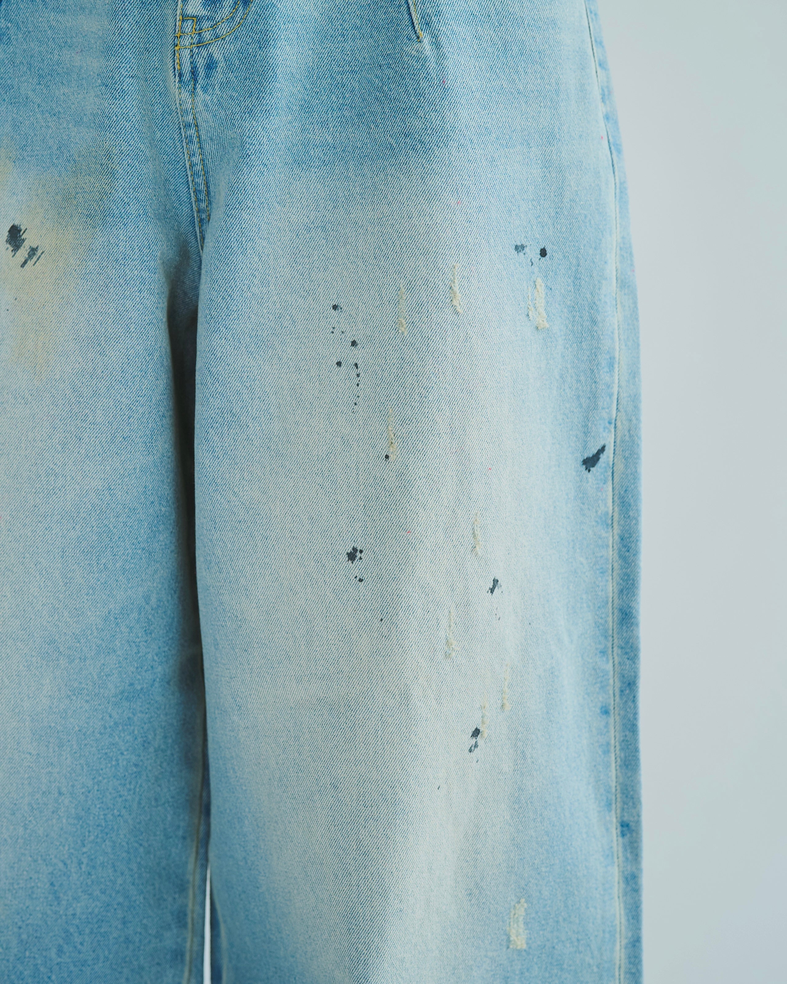 wide baggy overdye denim trousers – CAMPHOR WOOD - OFFICIAL