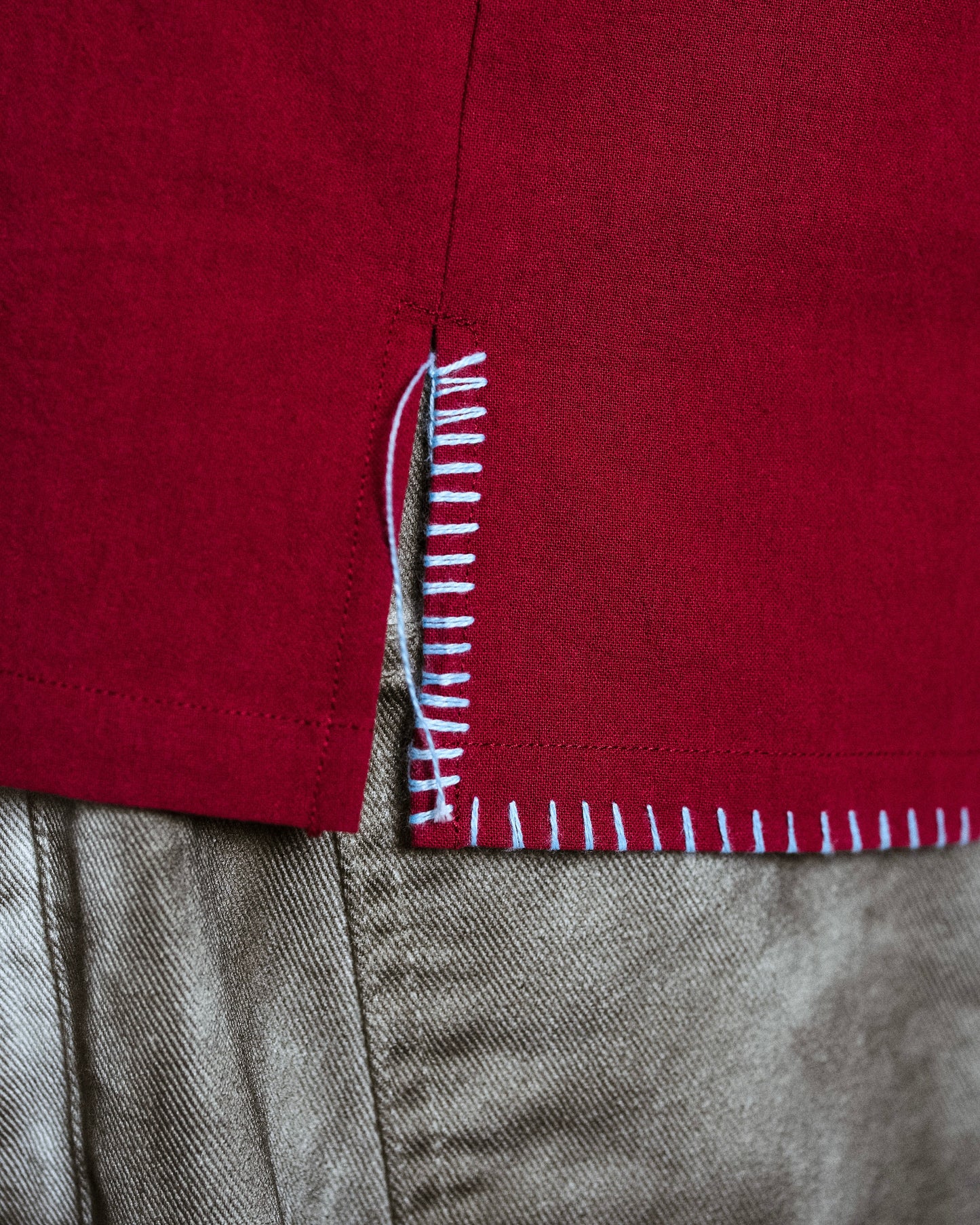 flower embroidery SAGARA h/s shirt