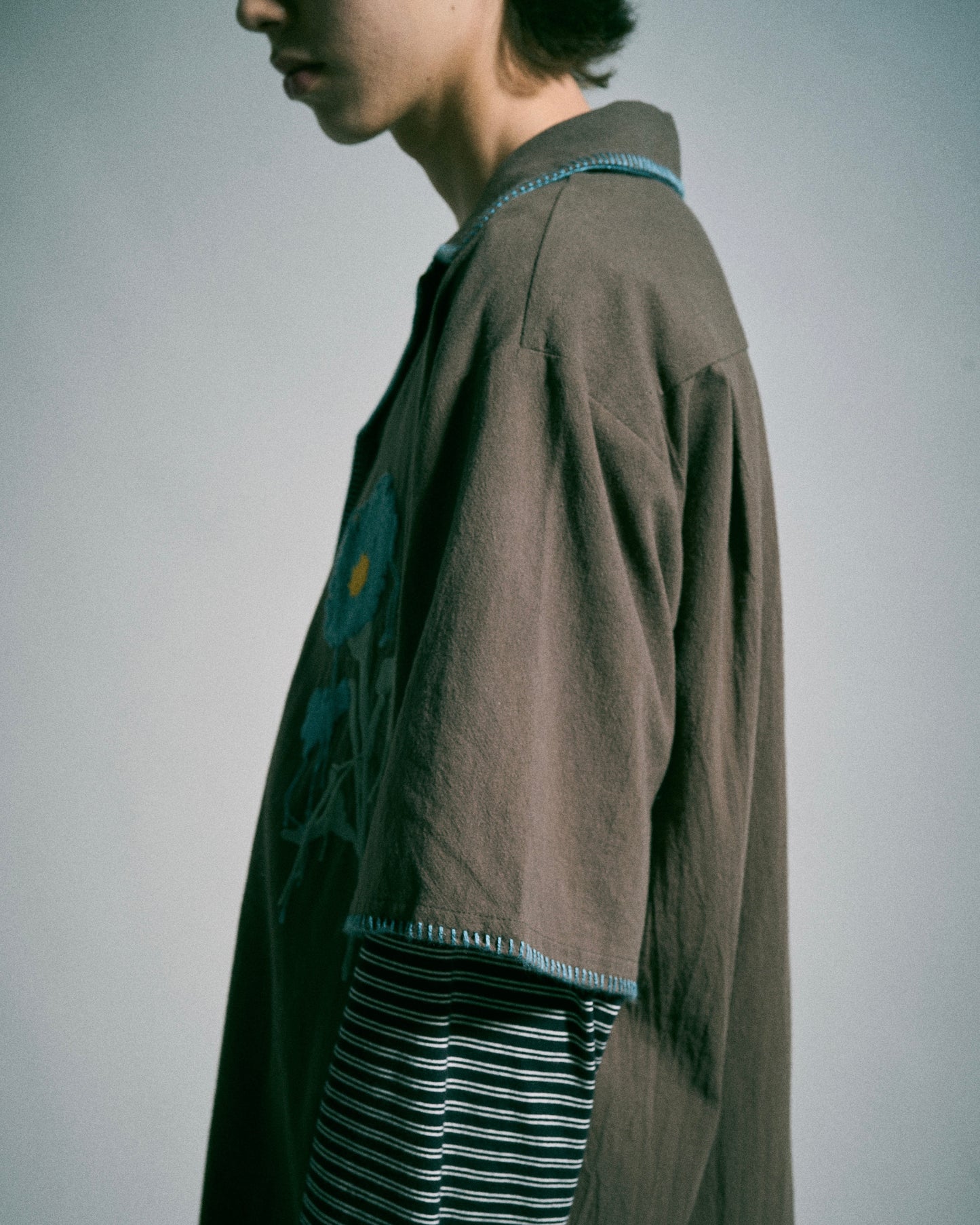 FLOWER EMBROIDERY SAGARA H/S SHIRT