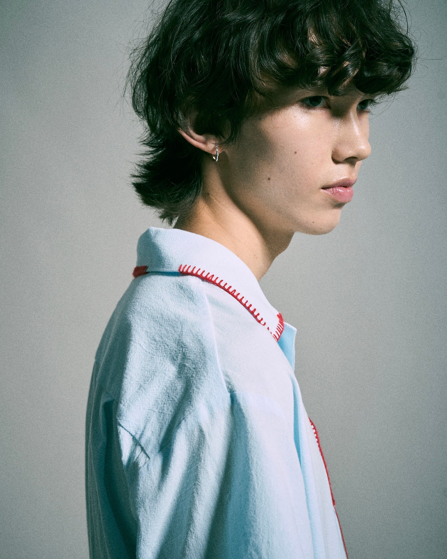 FLOWER EMBROIDERY SAGARA H/S SHIRT
