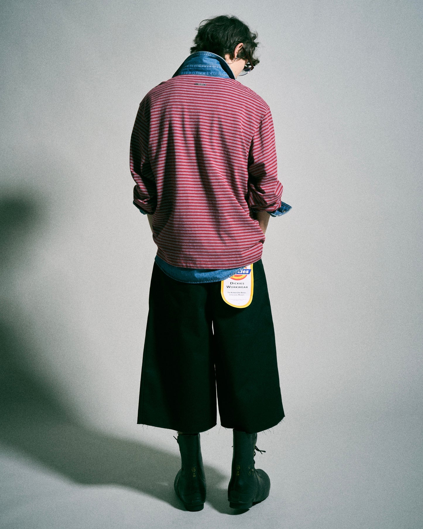 【 Dickies®︎×CAMPHORWOOD 】LAYERED BOXER CUT-OFF WIDE CHINO SHORTS