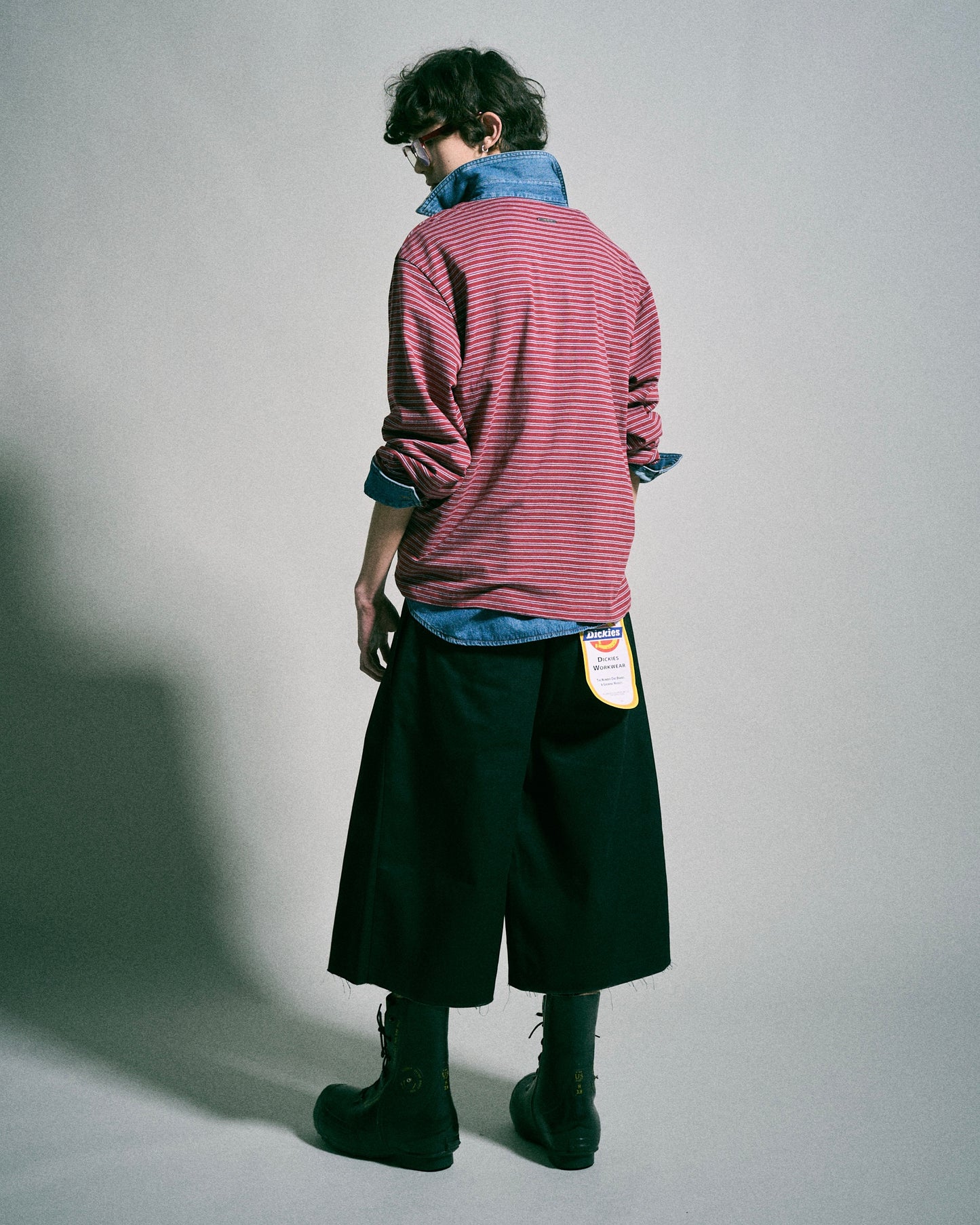 【 Dickies®︎×CAMPHORWOOD 】LAYERED BOXER CUT-OFF WIDE CHINO SHORTS