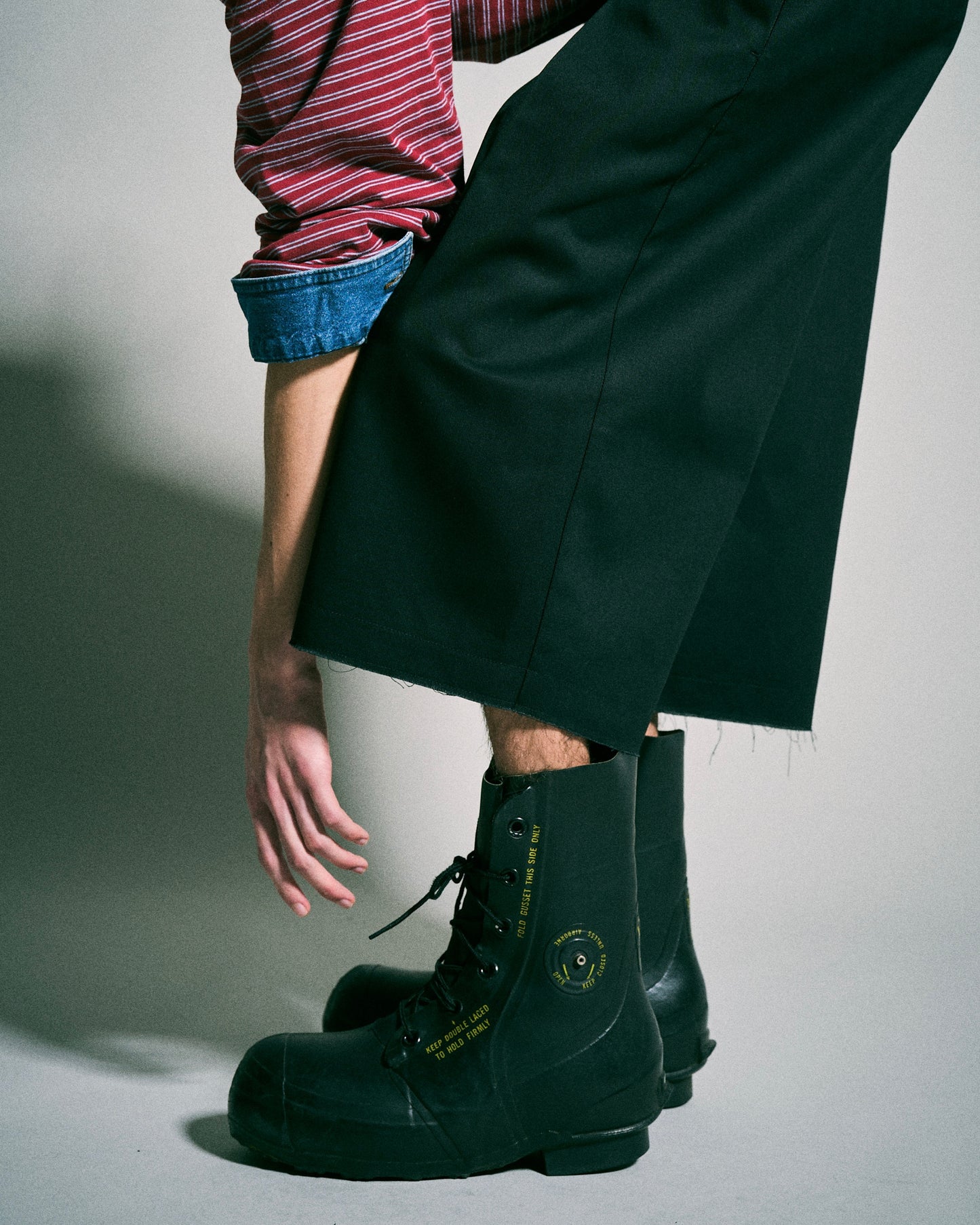 【 Dickies®︎×CAMPHORWOOD 】LAYERED BOXER CUT-OFF WIDE CHINO SHORTS