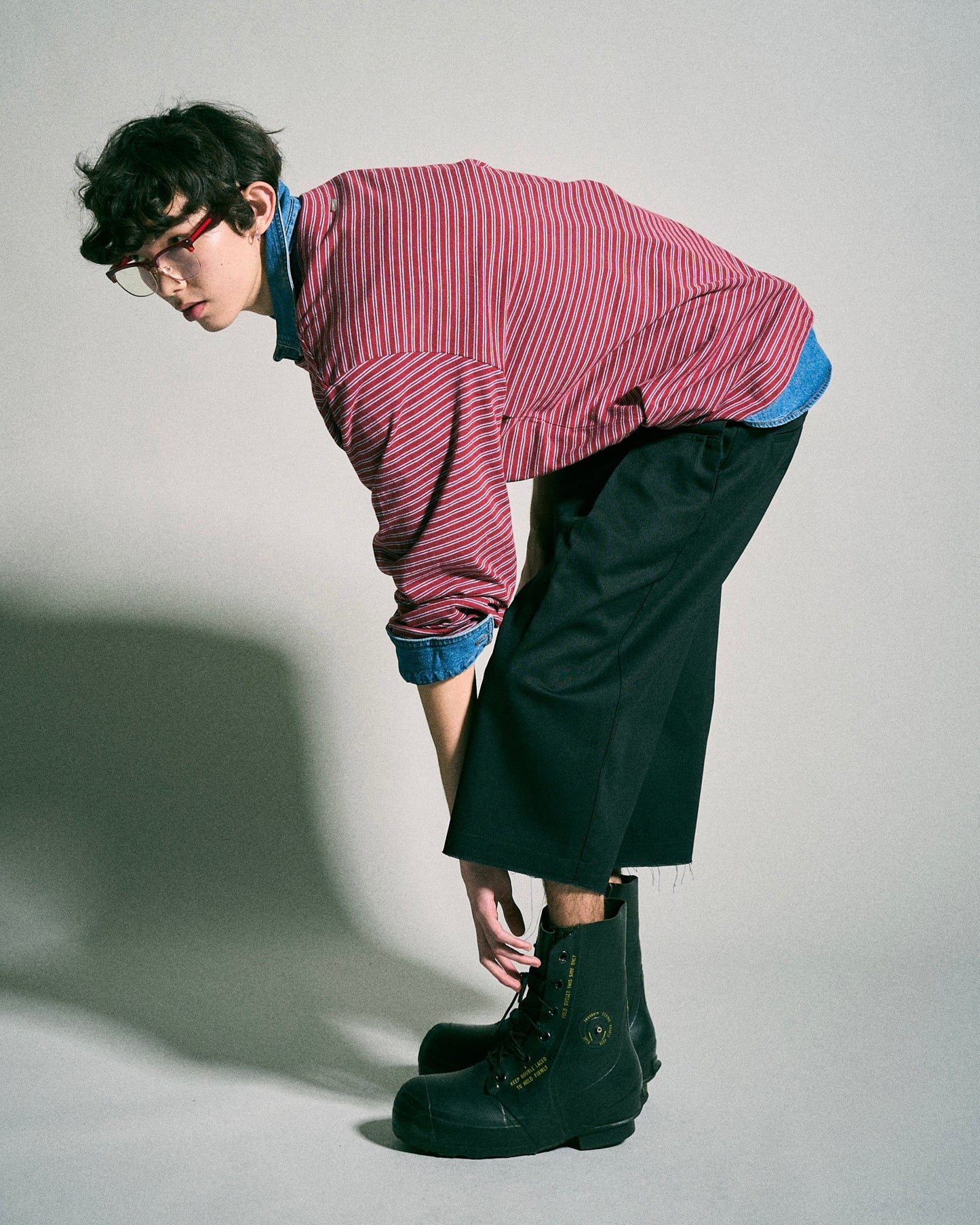 【 Dickies®︎×CAMPHORWOOD 】LAYERED BOXER CUT-OFF WIDE CHINO SHORTS