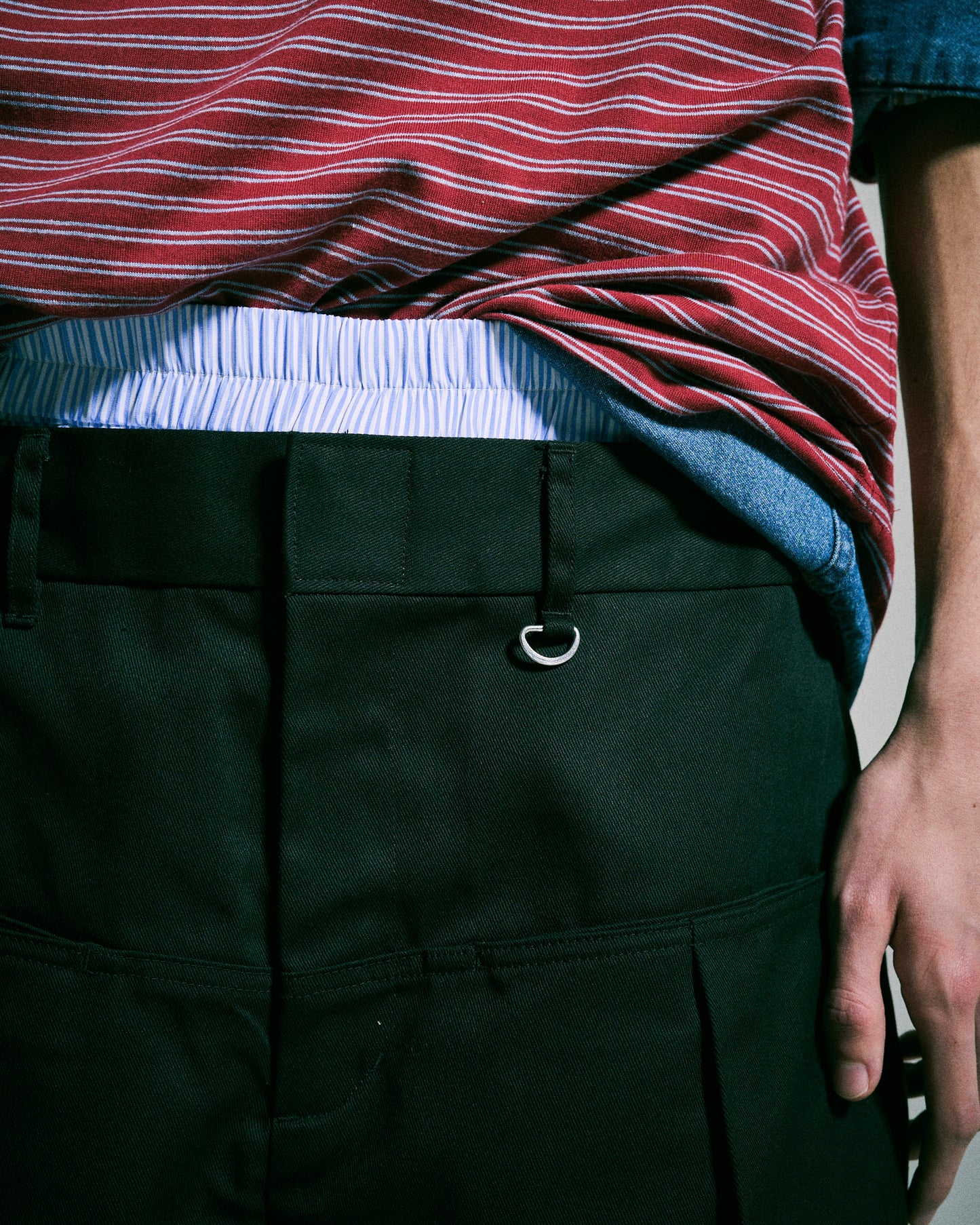 【 Dickies®︎×CAMPHORWOOD 】LAYERED BOXER CUT-OFF WIDE CHINO SHORTS