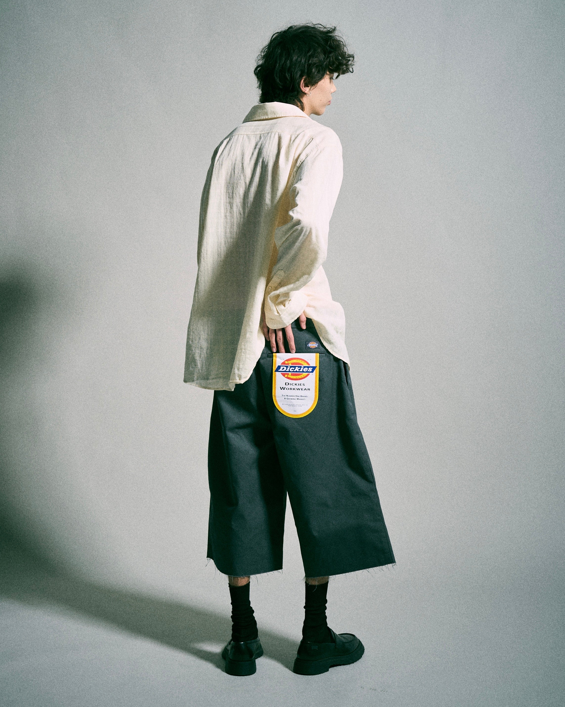 Dickies®︎×CAMPHORWOOD 】LAYERED BOXER CUT-OFF WIDE CHINO SHORTS