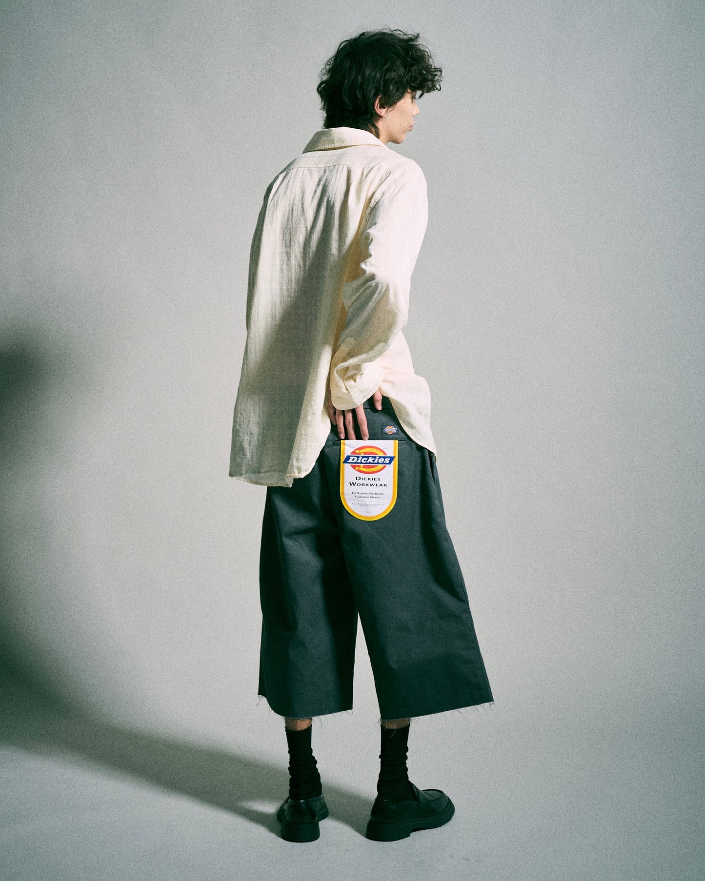 【 Dickies®︎×CAMPHORWOOD 】LAYERED BOXER CUT-OFF WIDE CHINO SHORTS