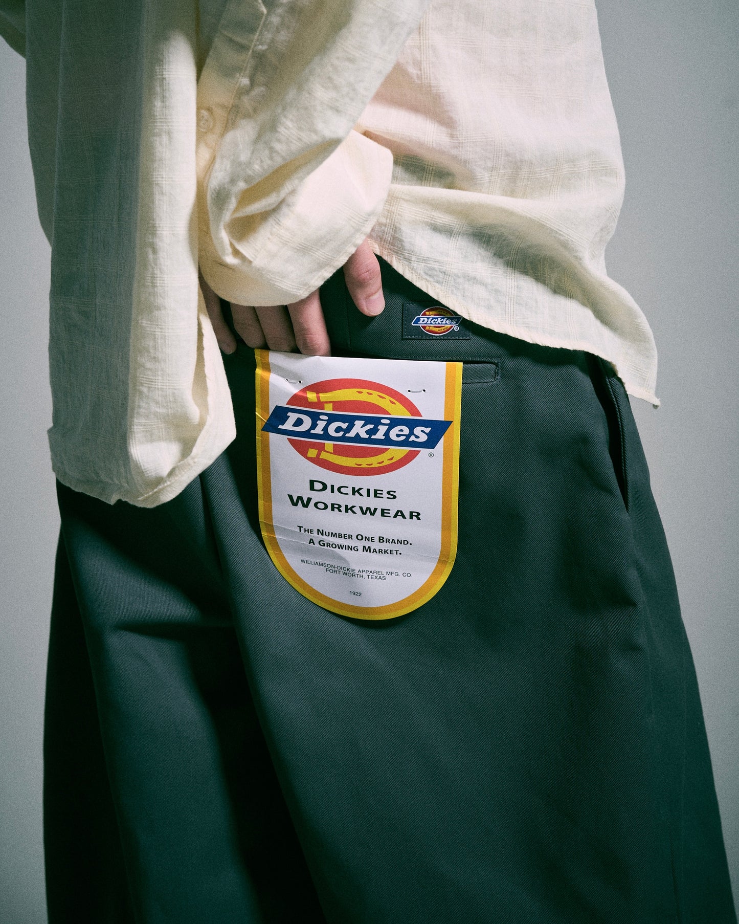 【 Dickies®︎×CAMPHORWOOD 】LAYERED BOXER CUT-OFF WIDE CHINO SHORTS