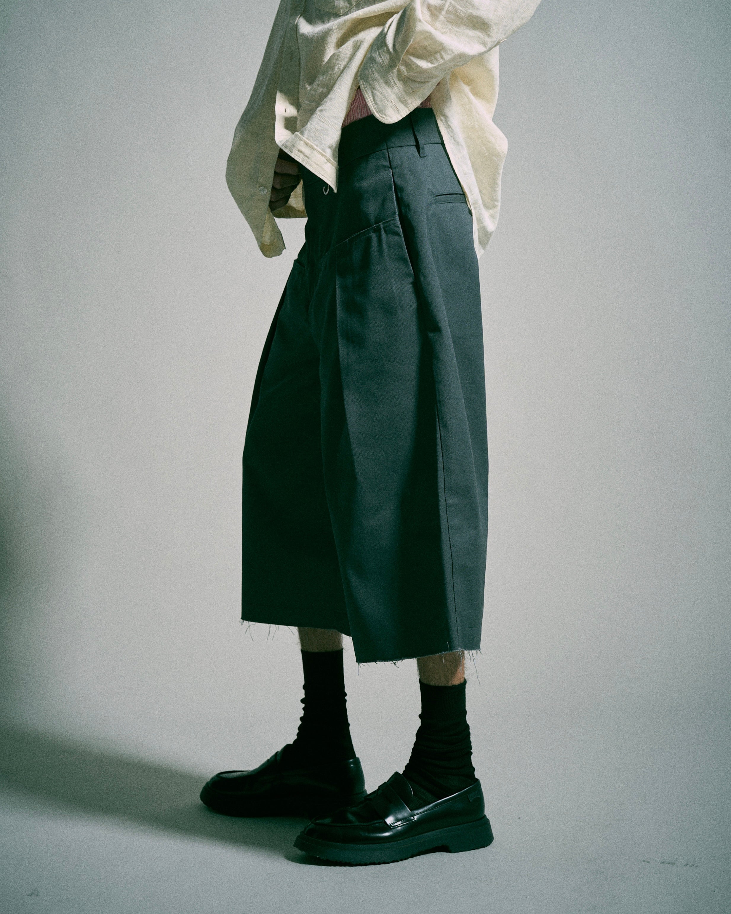 Dickies®︎×CAMPHORWOOD 】LAYERED BOXER CUT-OFF WIDE CHINO SHORTS