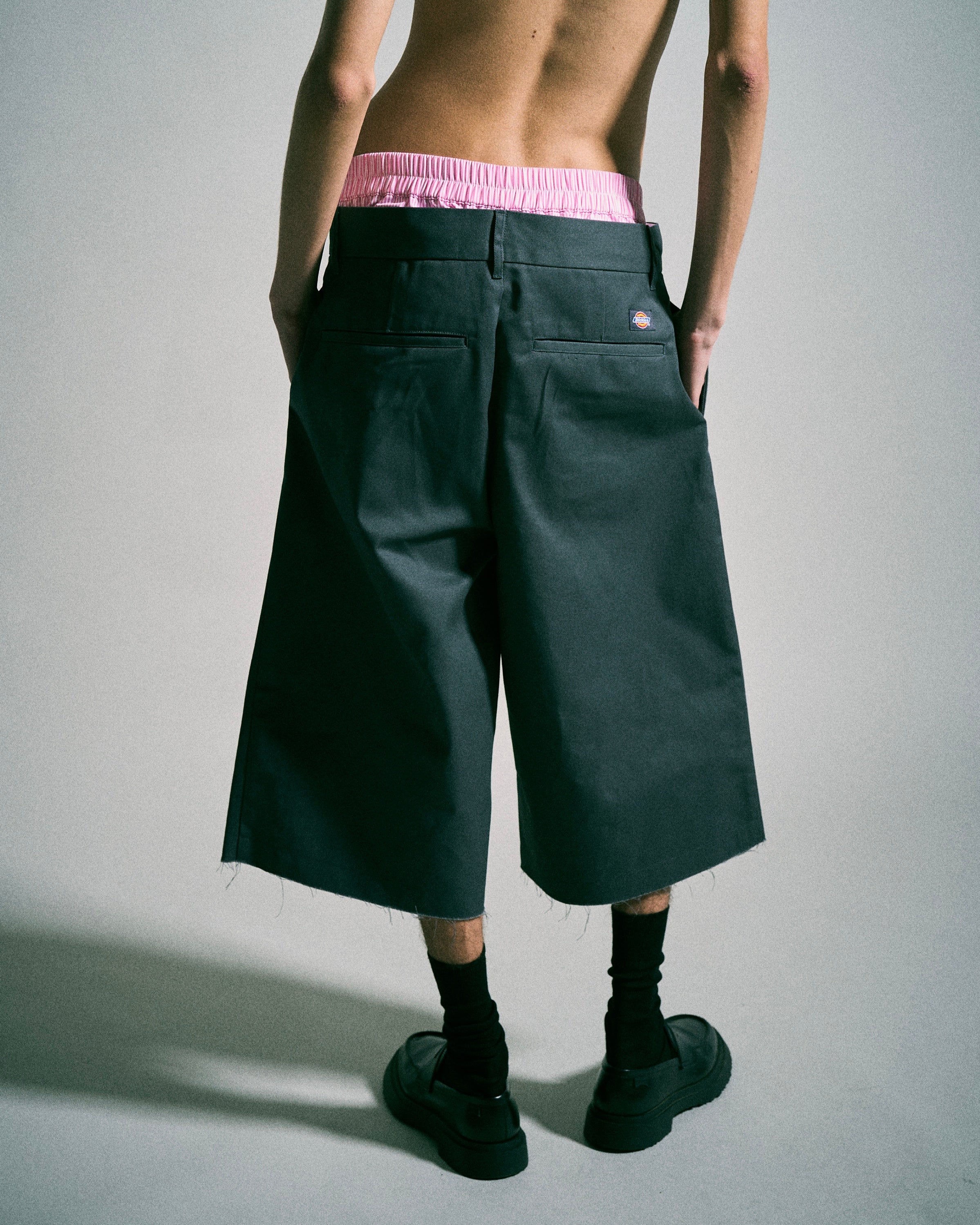 Dickies®︎×CAMPHORWOOD 】LAYERED BOXER CUT-OFF WIDE CHINO SHORTS