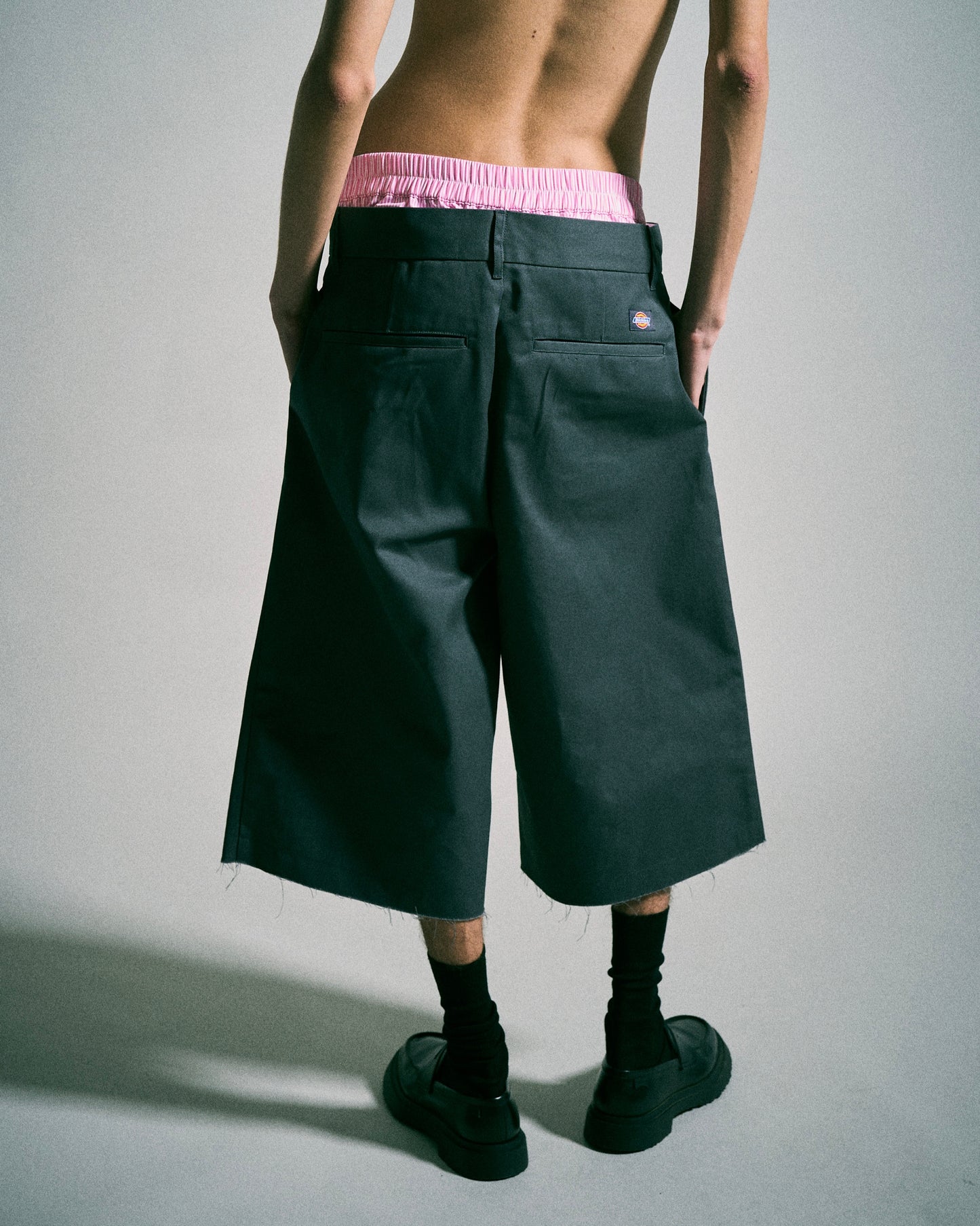 【 Dickies®︎×CAMPHORWOOD 】LAYERED BOXER CUT-OFF WIDE CHINO SHORTS