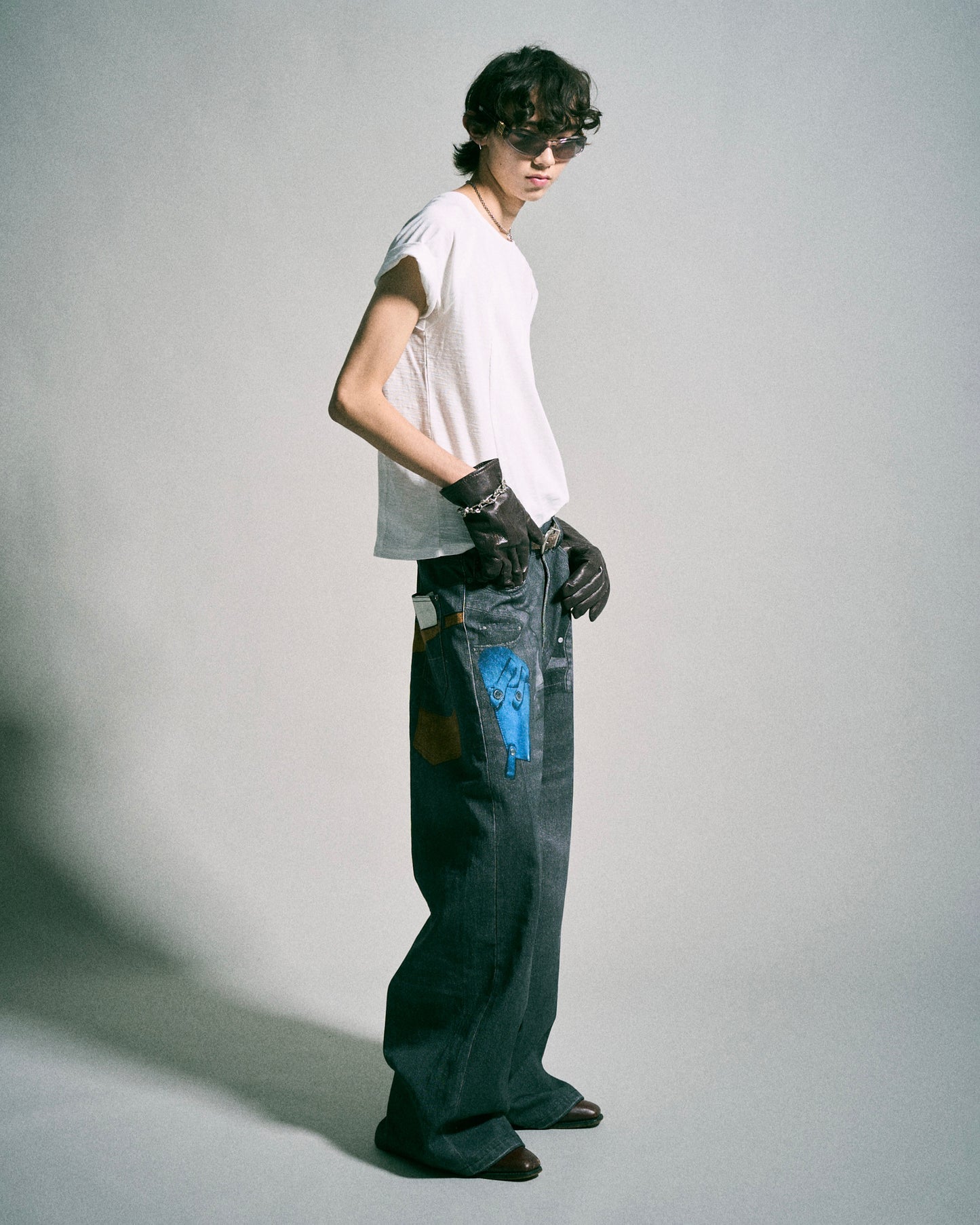 PISTOL HOLSTER COWBOY PRINT DENIM