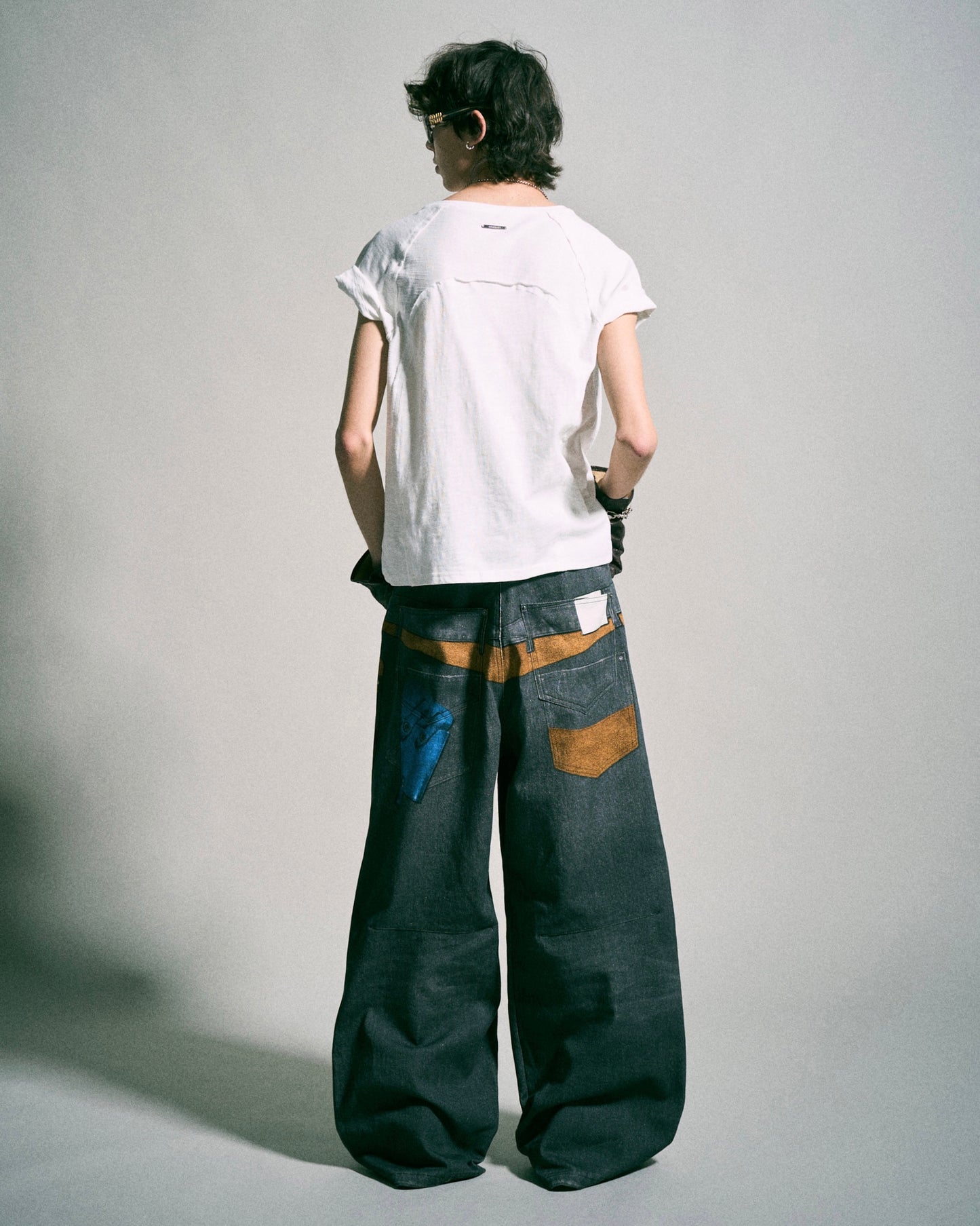 PISTOL HOLSTER COWBOY PRINT DENIM
