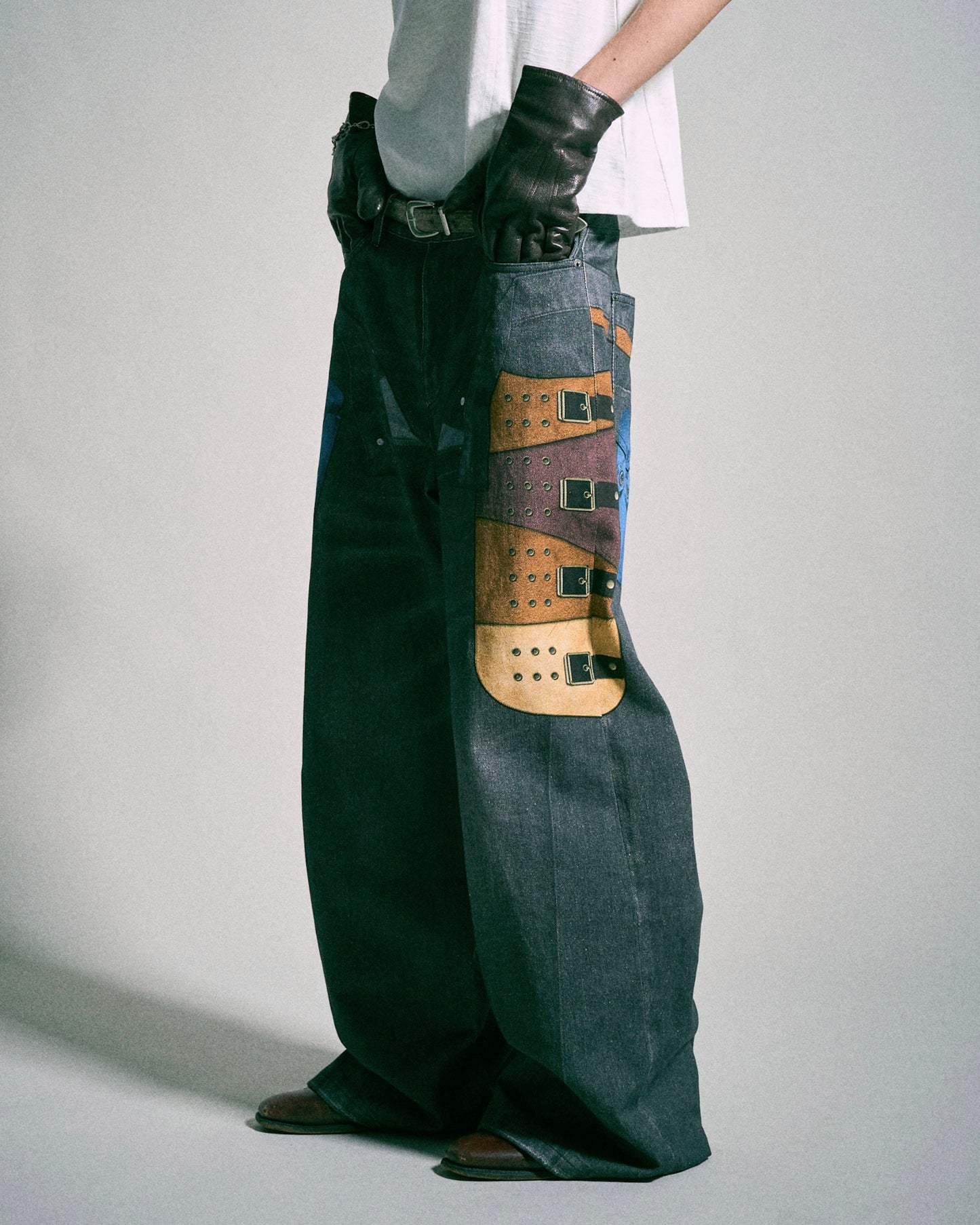 PISTOL HOLSTER COWBOY PRINT DENIM