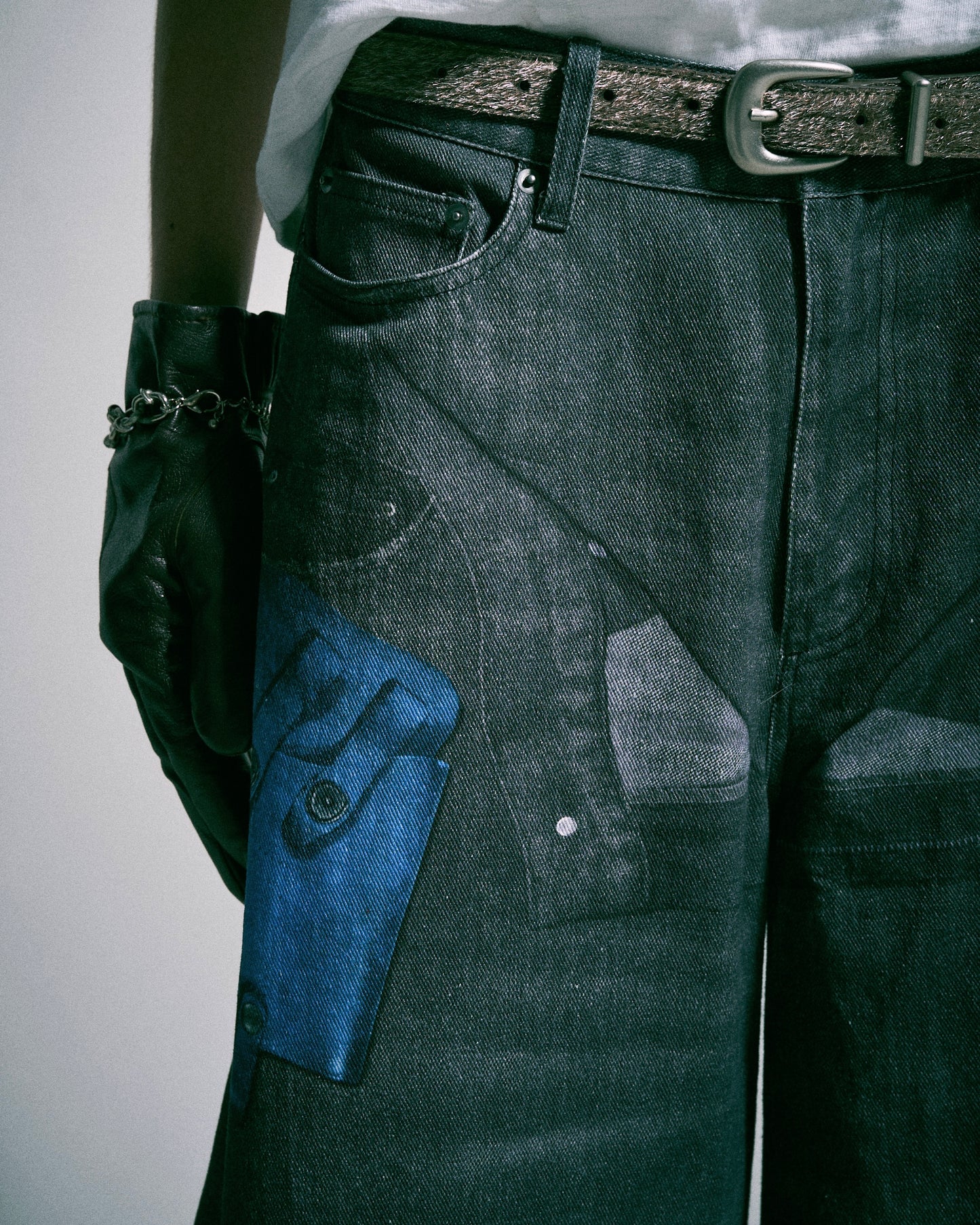 PISTOL HOLSTER COWBOY PRINT DENIM