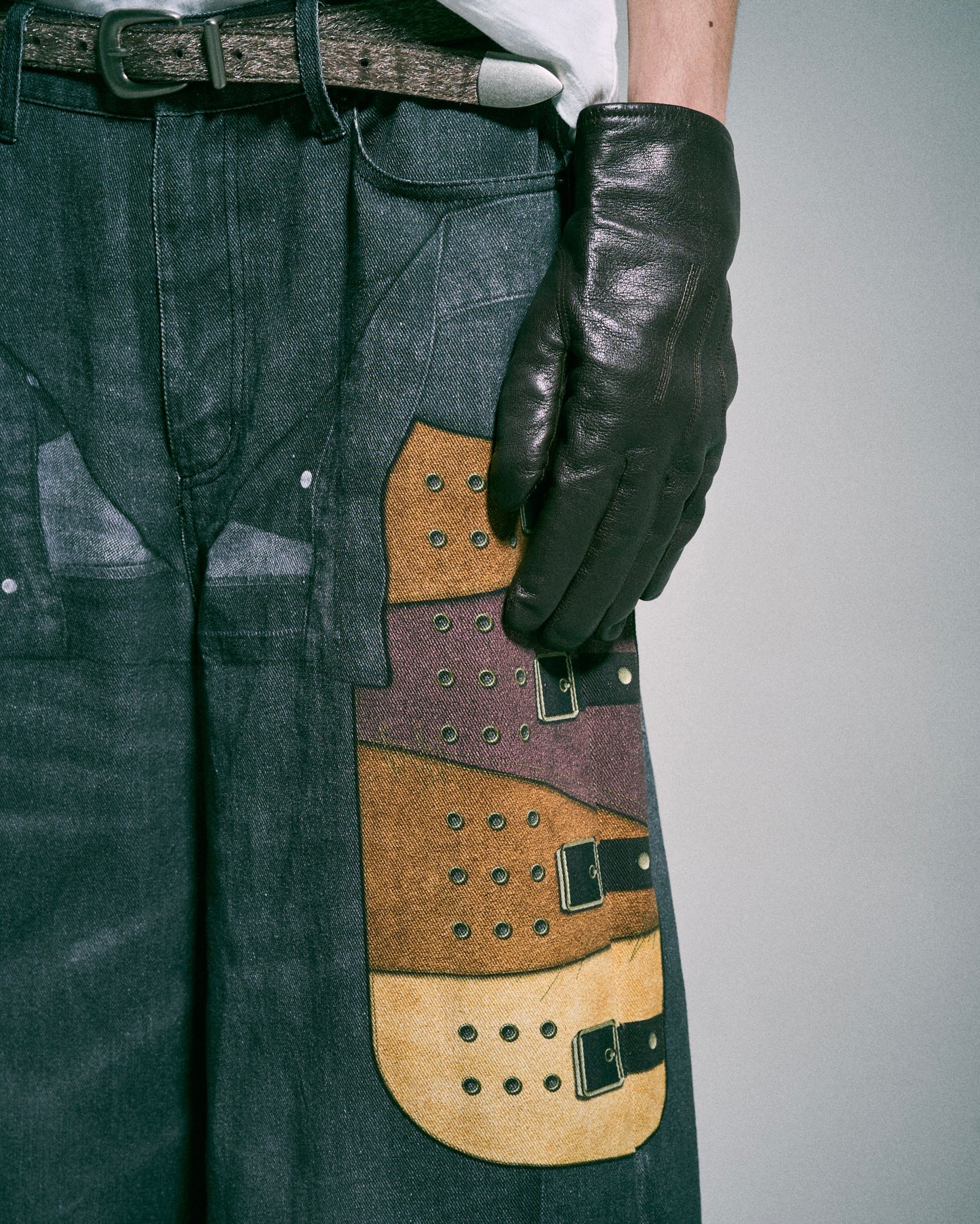 PISTOL HOLSTER COWBOY PRINT DENIM
