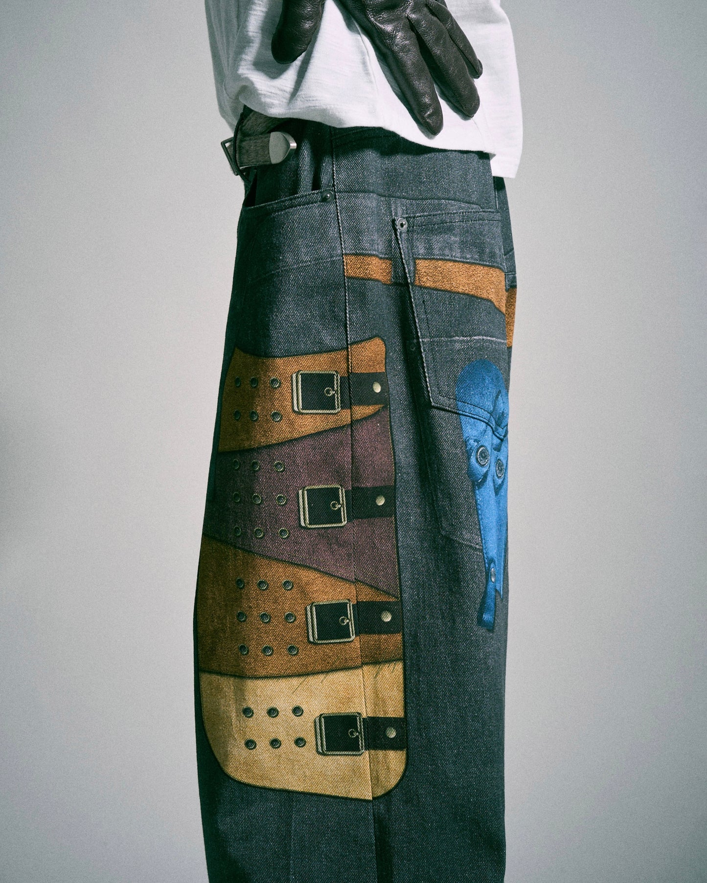 PISTOL HOLSTER COWBOY PRINT DENIM