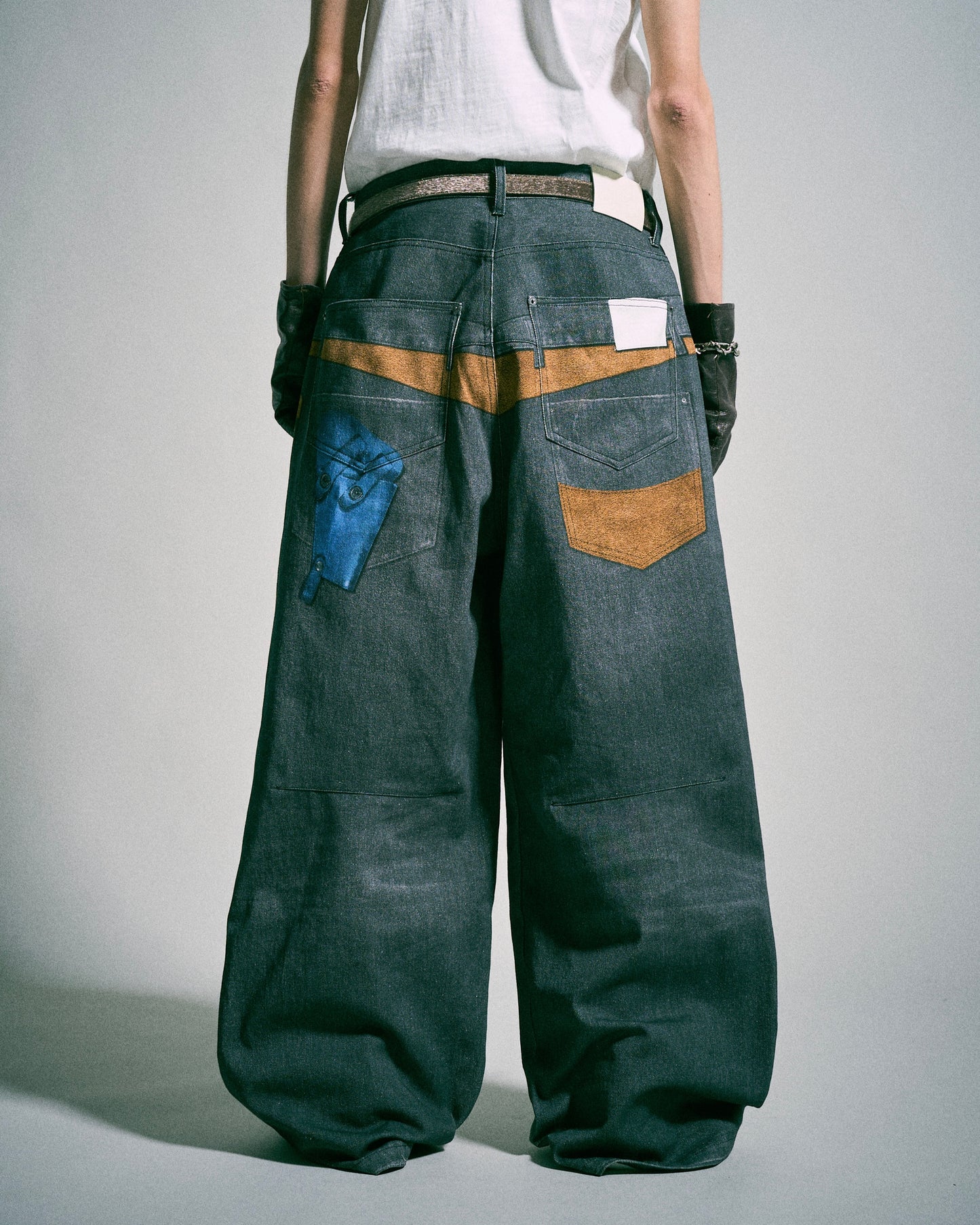 PISTOL HOLSTER COWBOY PRINT DENIM
